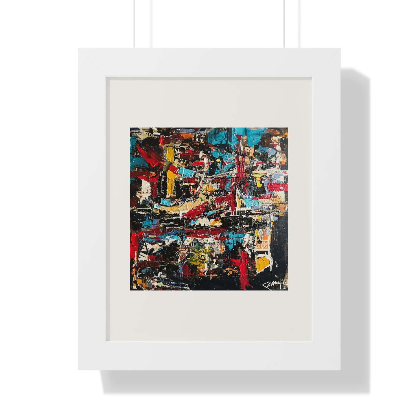 City Wall - AbEx - Framed Wall Art