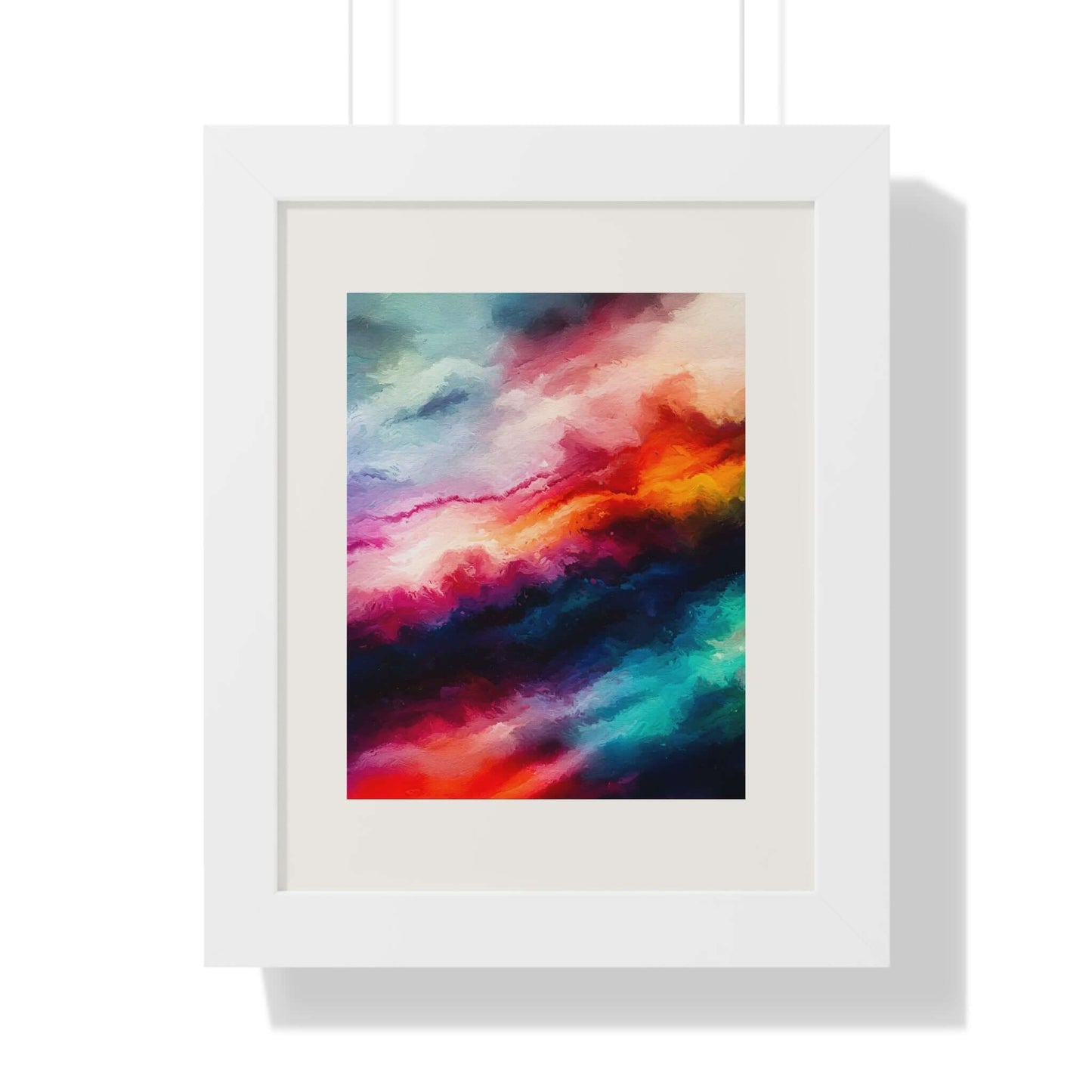 Clouds Choir - AbEx - Framed Wall Art