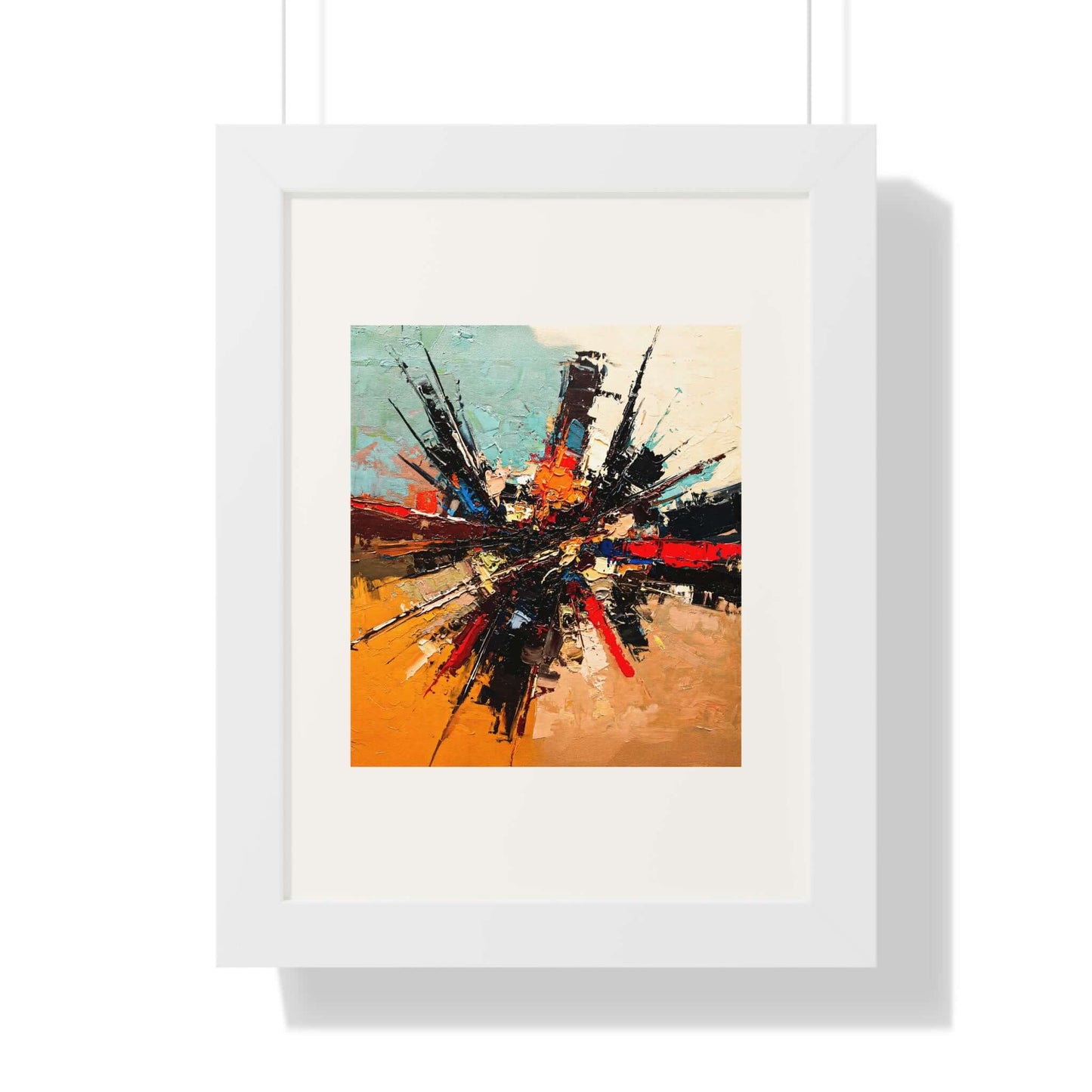 Splintered - AbEx - Framed Wall Art