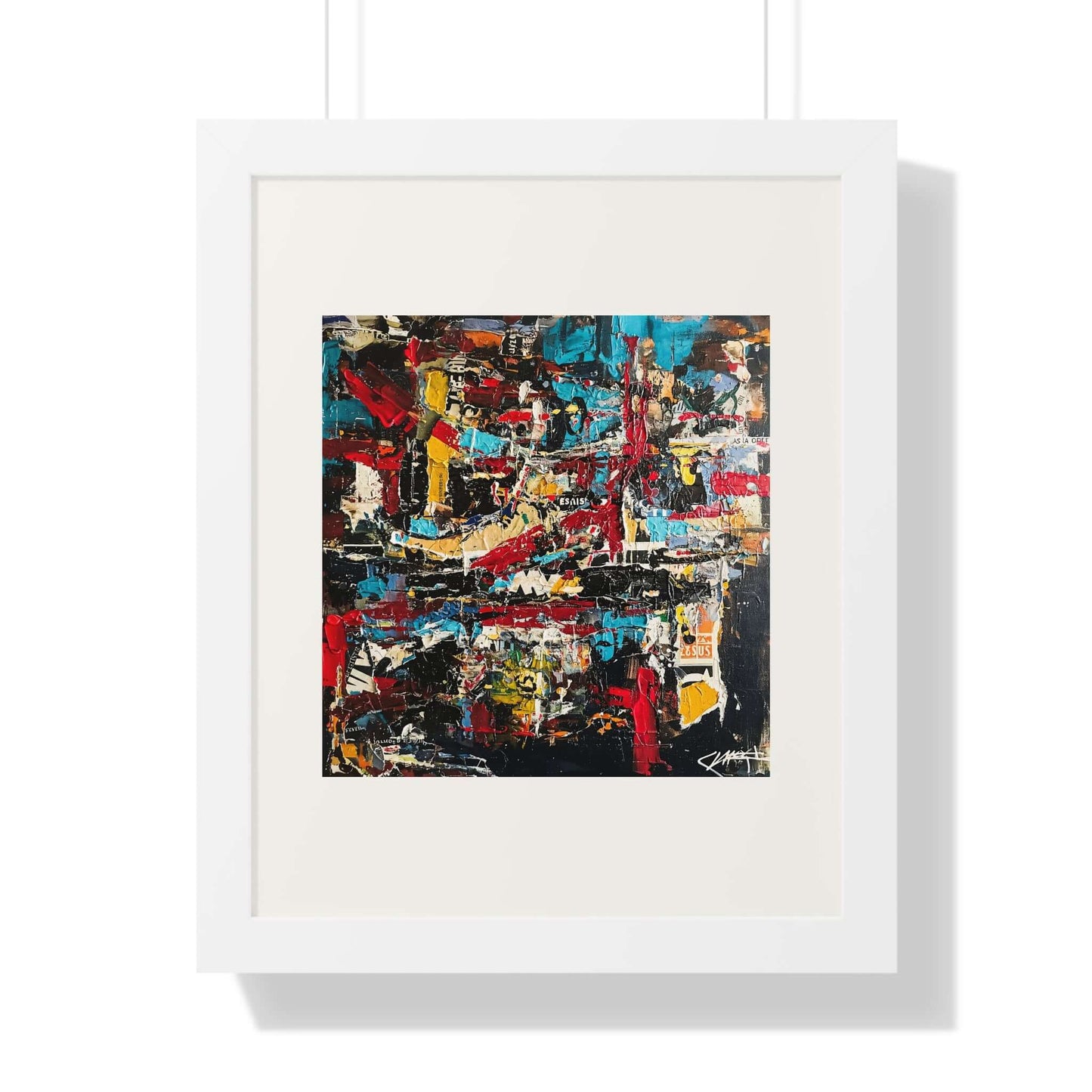 City Wall - AbEx - Framed Wall Art