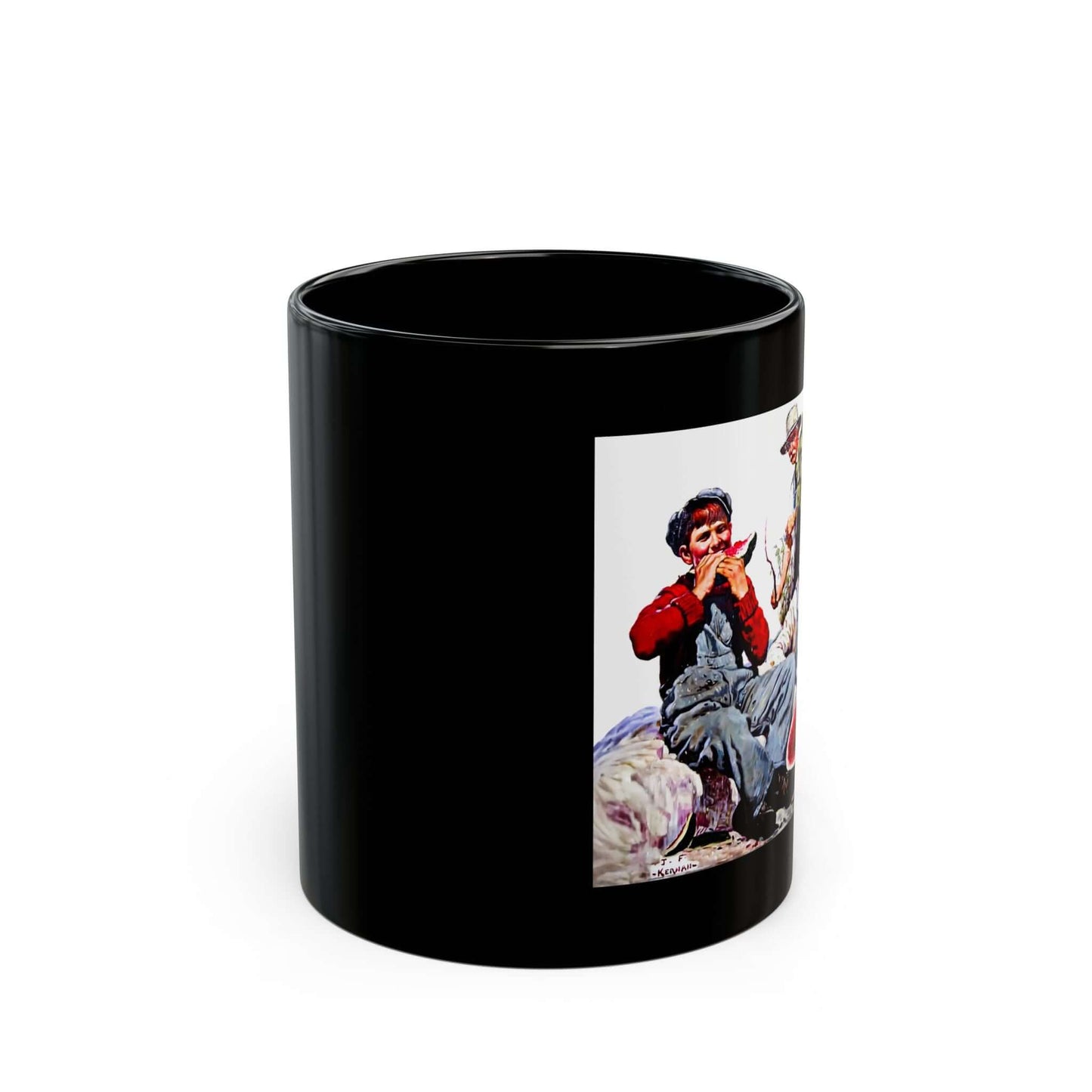 Mug – Young Boys Trespassing & Eating Watermelon by Joseph Francis Kernan