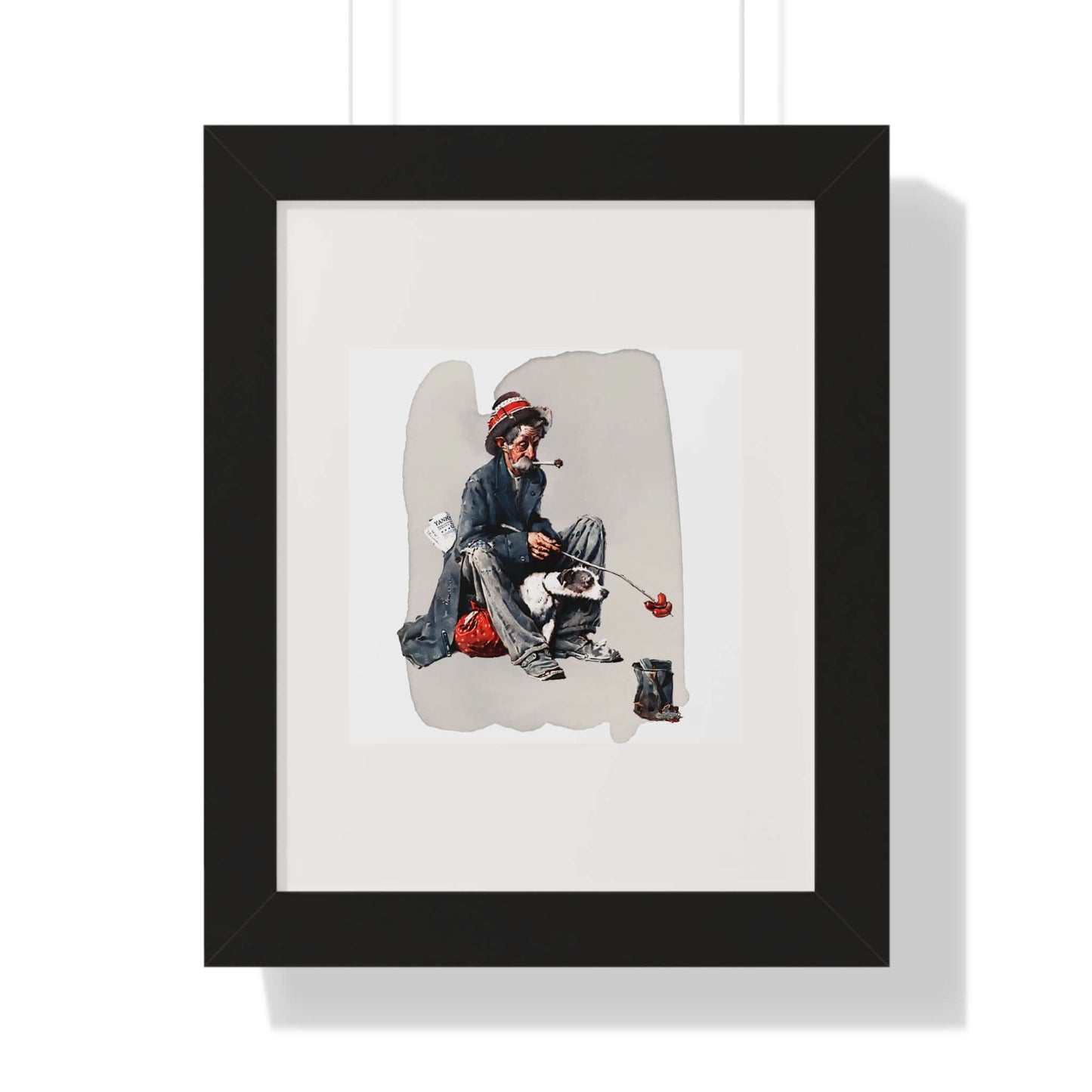 Hobo: Norman Rockwell: Framed Wall Art