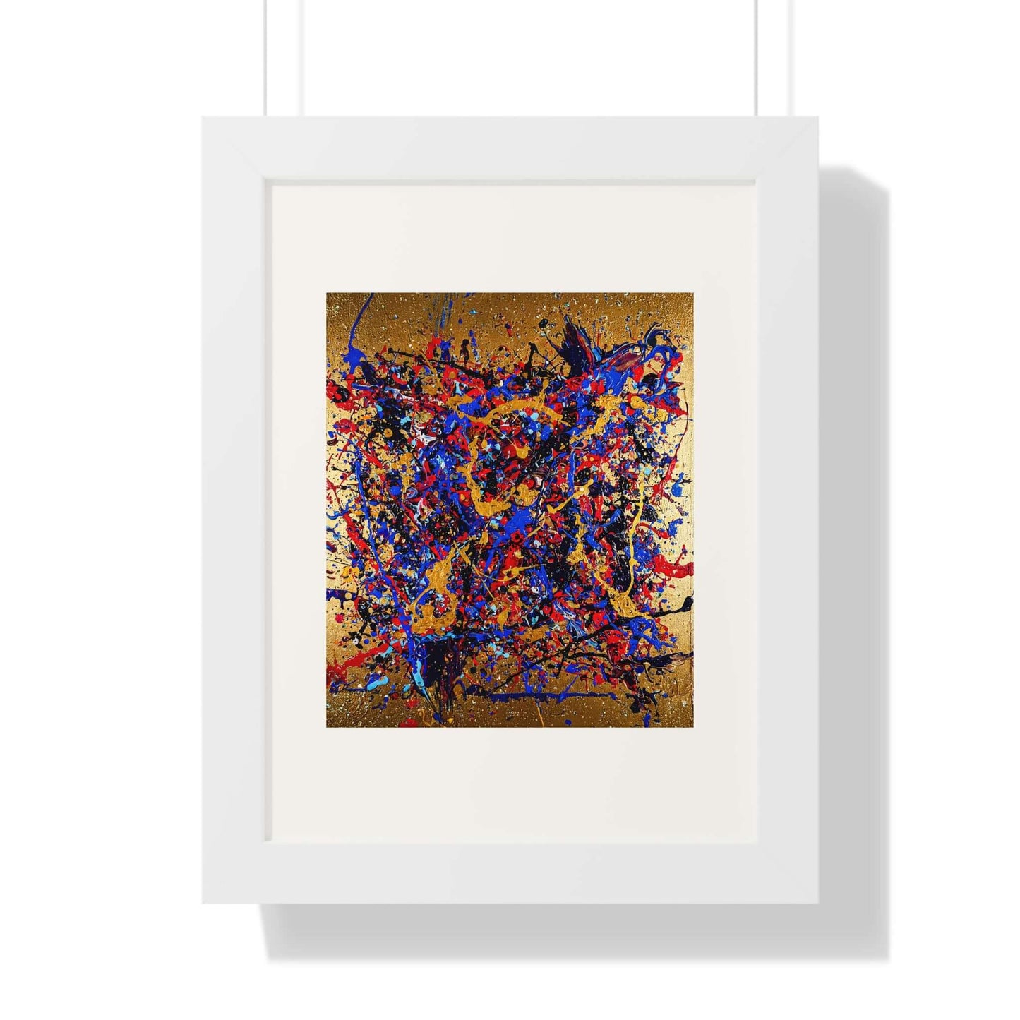 Gold Rush - AbEx - Framed Wall Art
