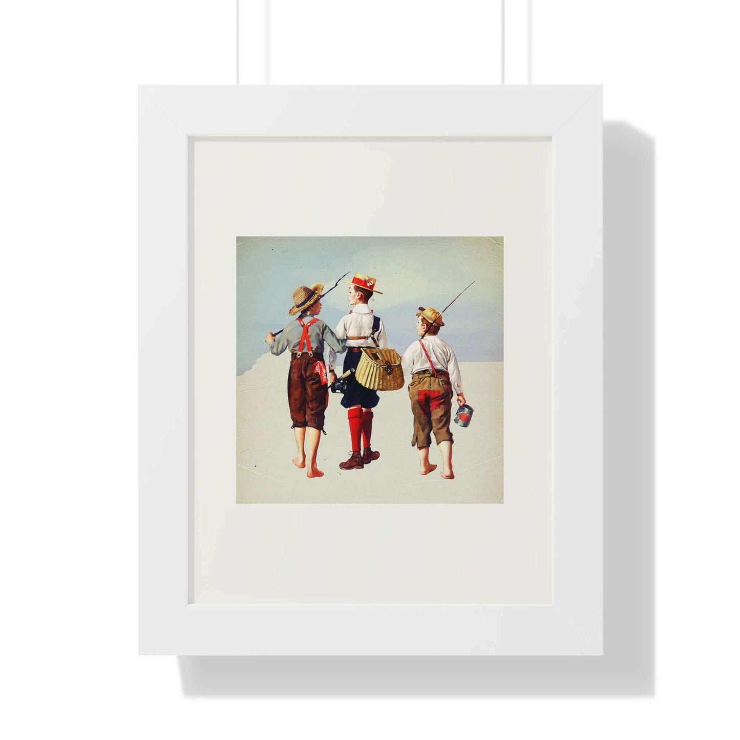 The Fishing Trip: Norman Rockwell: Wall Art