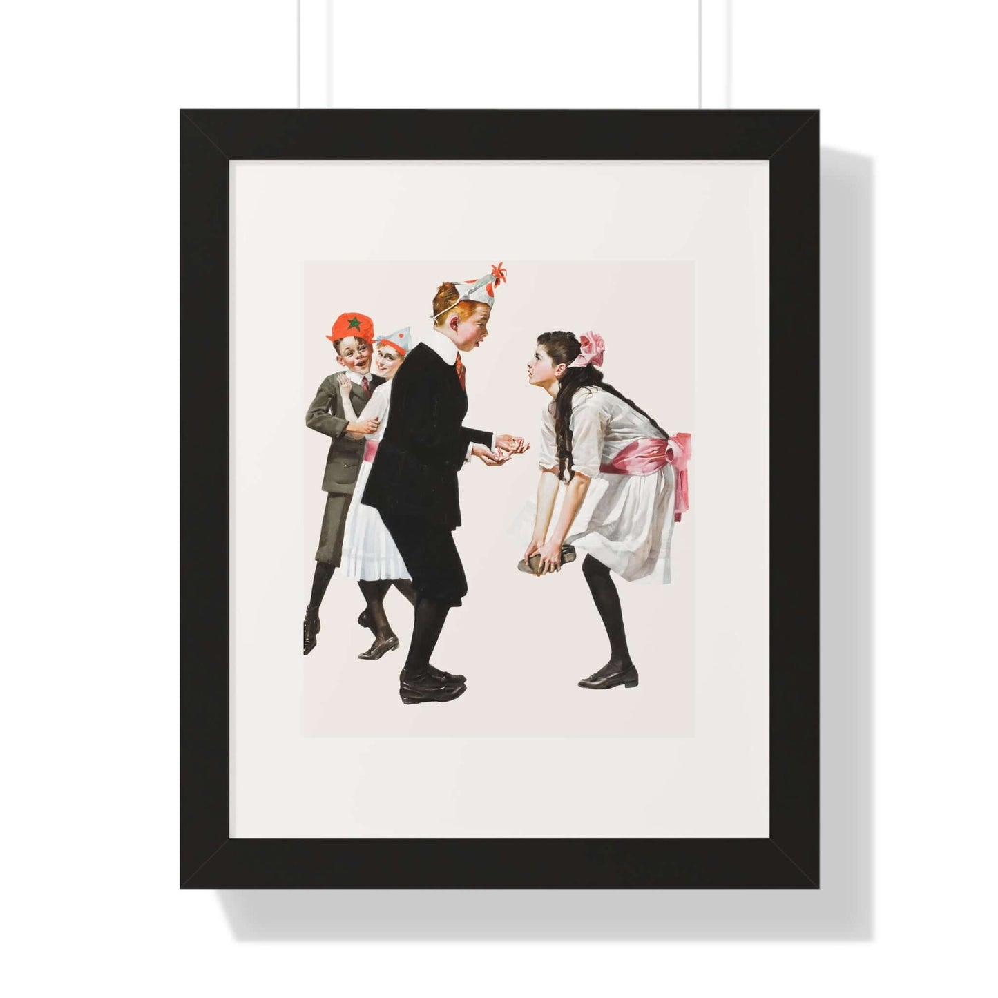 Children Dancing at a Party: Norman Rockwell: Wall Art