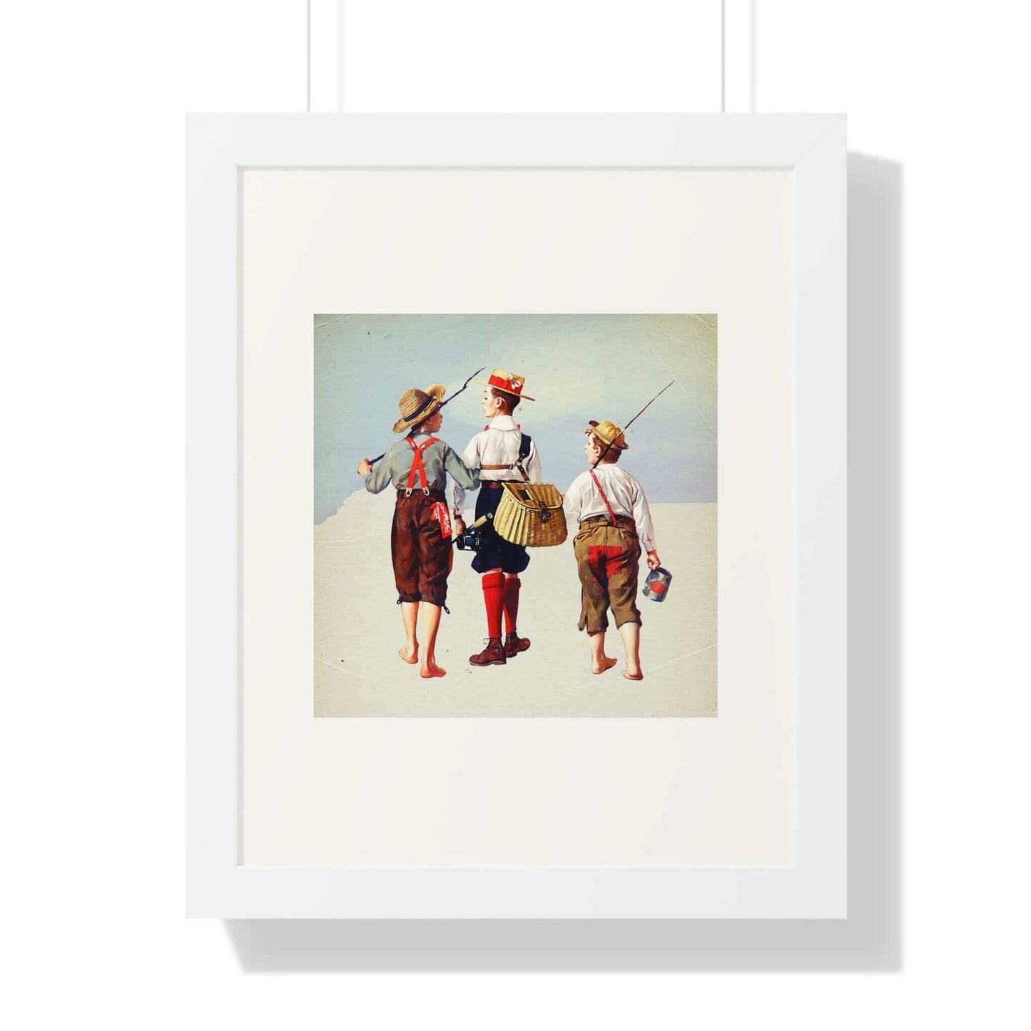 The Fishing Trip: Norman Rockwell: Wall Art
