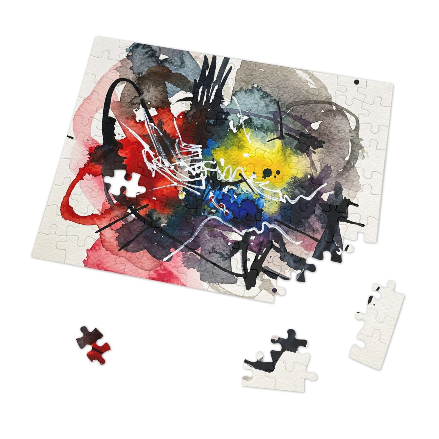 Heart Flicker - AbEx - Jigsaw Puzzle