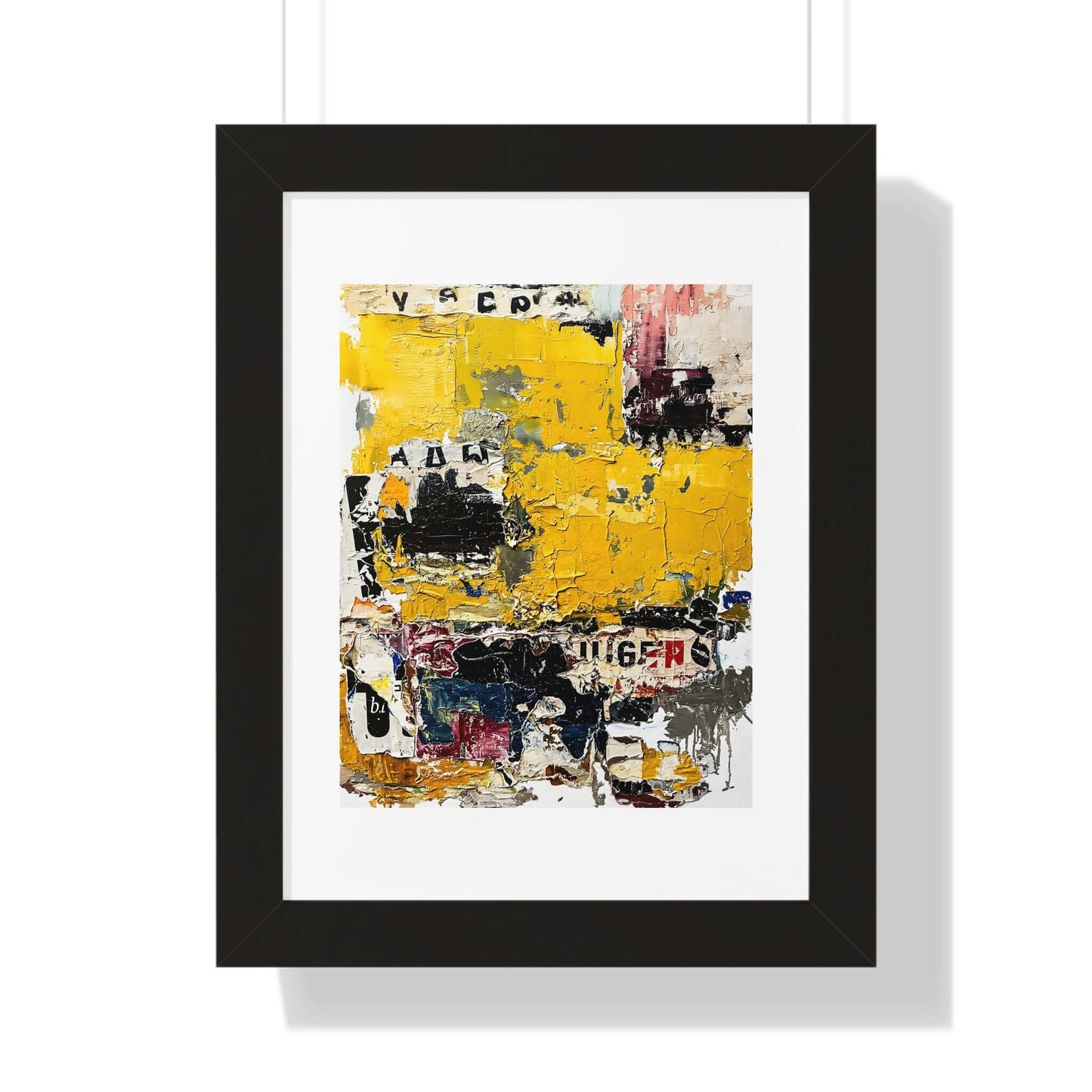 Peelback - AbEx - Framed Wall Art