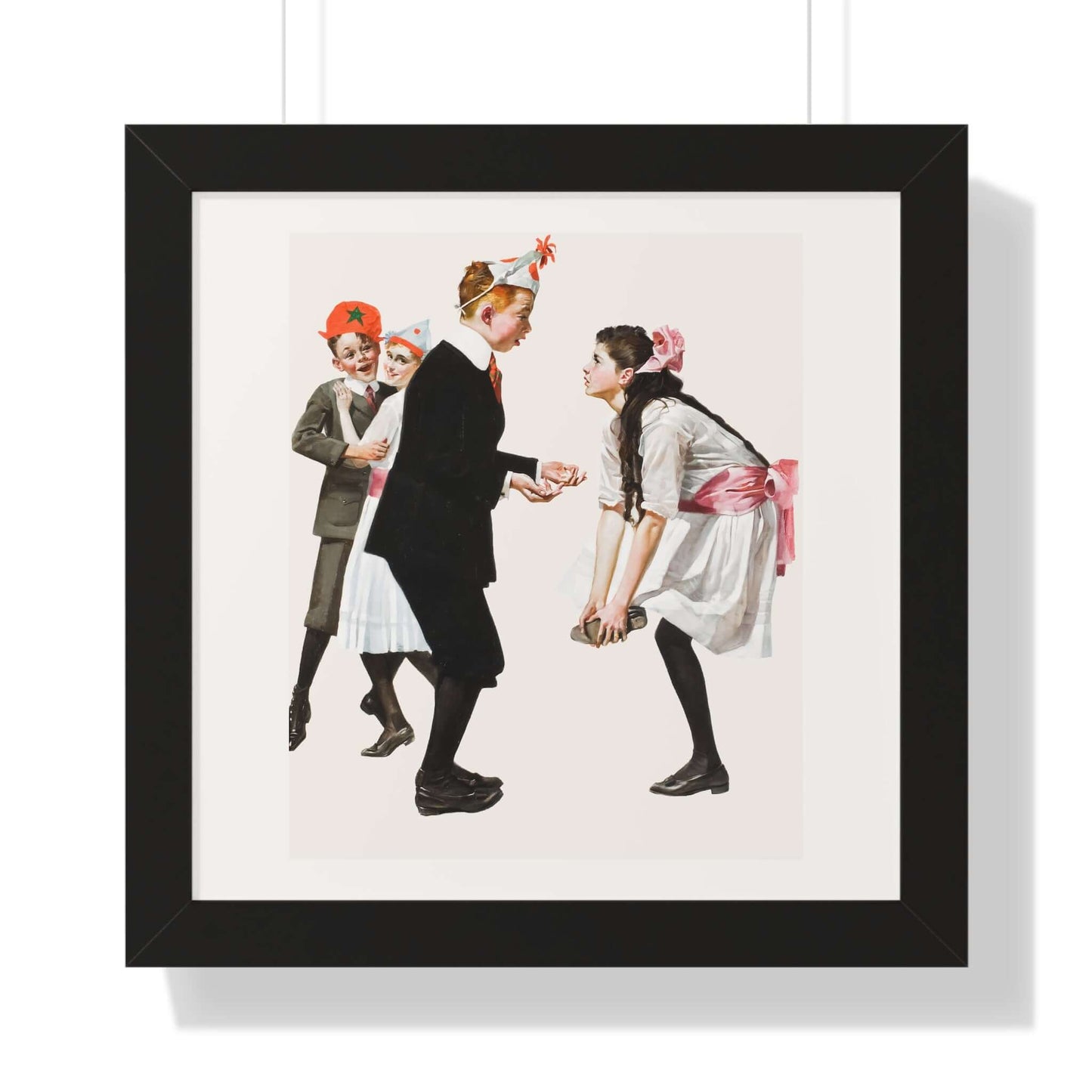 Children Dancing at a Party: Norman Rockwell: Wall Art