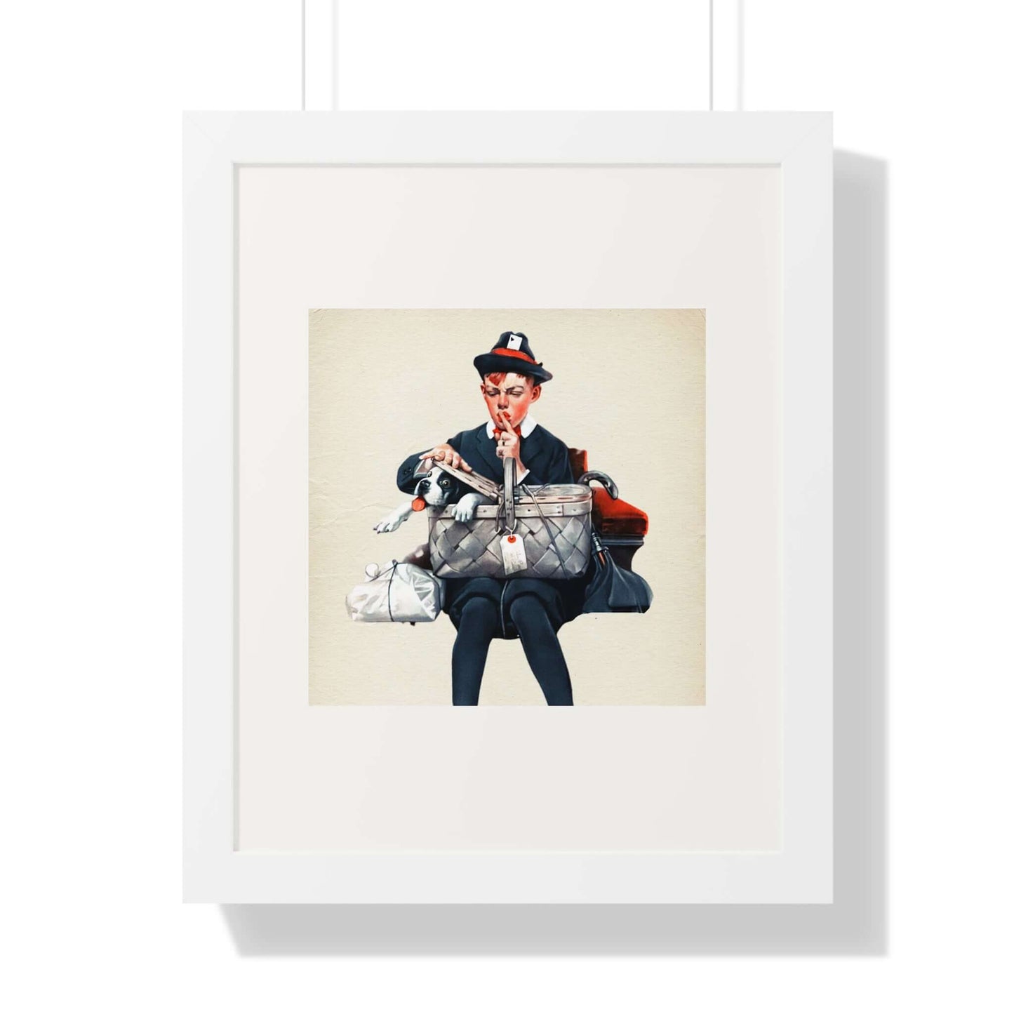 The Stowaway: Norman Rockwell: Framed Wall Art