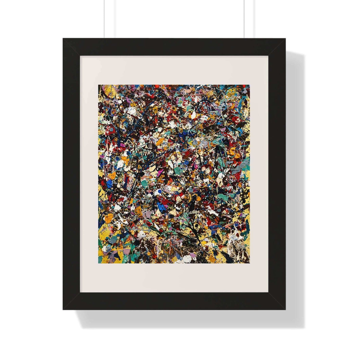 Frenzy - AbEx - Framed Wall Art