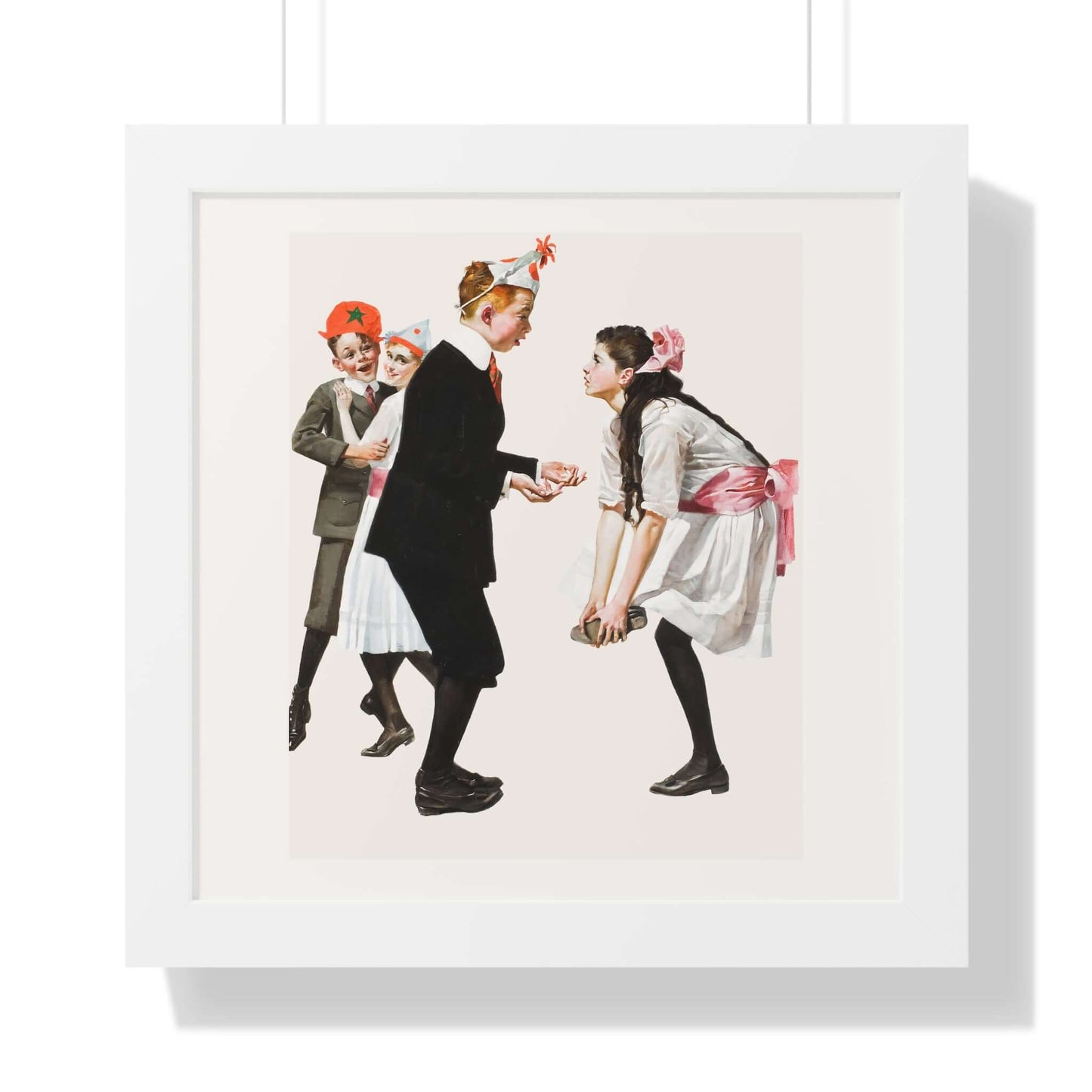 Children Dancing at a Party: Norman Rockwell: Wall Art
