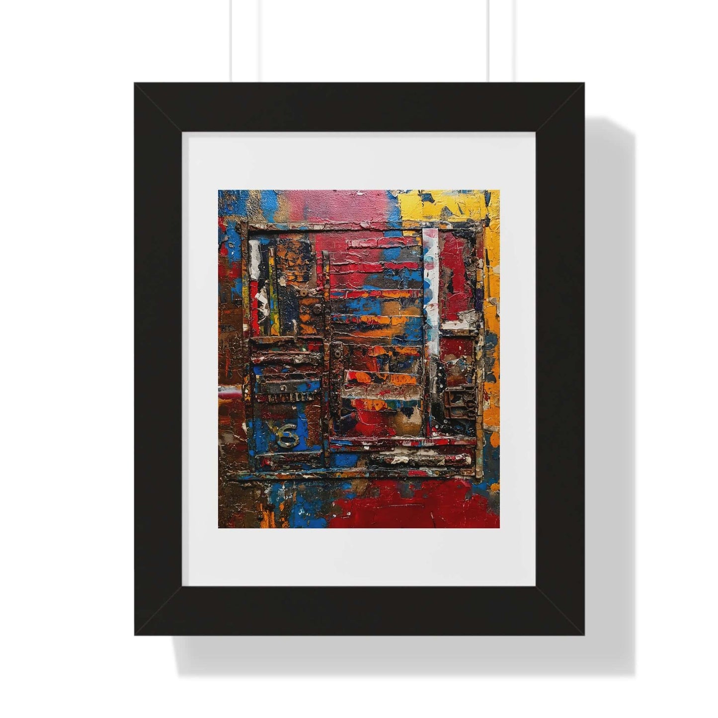 Rusty Memories - AbEx - Framed Wall Art
