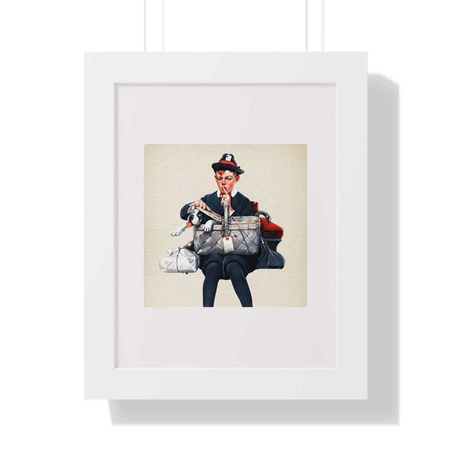 The Stowaway: Norman Rockwell: Framed Wall Art