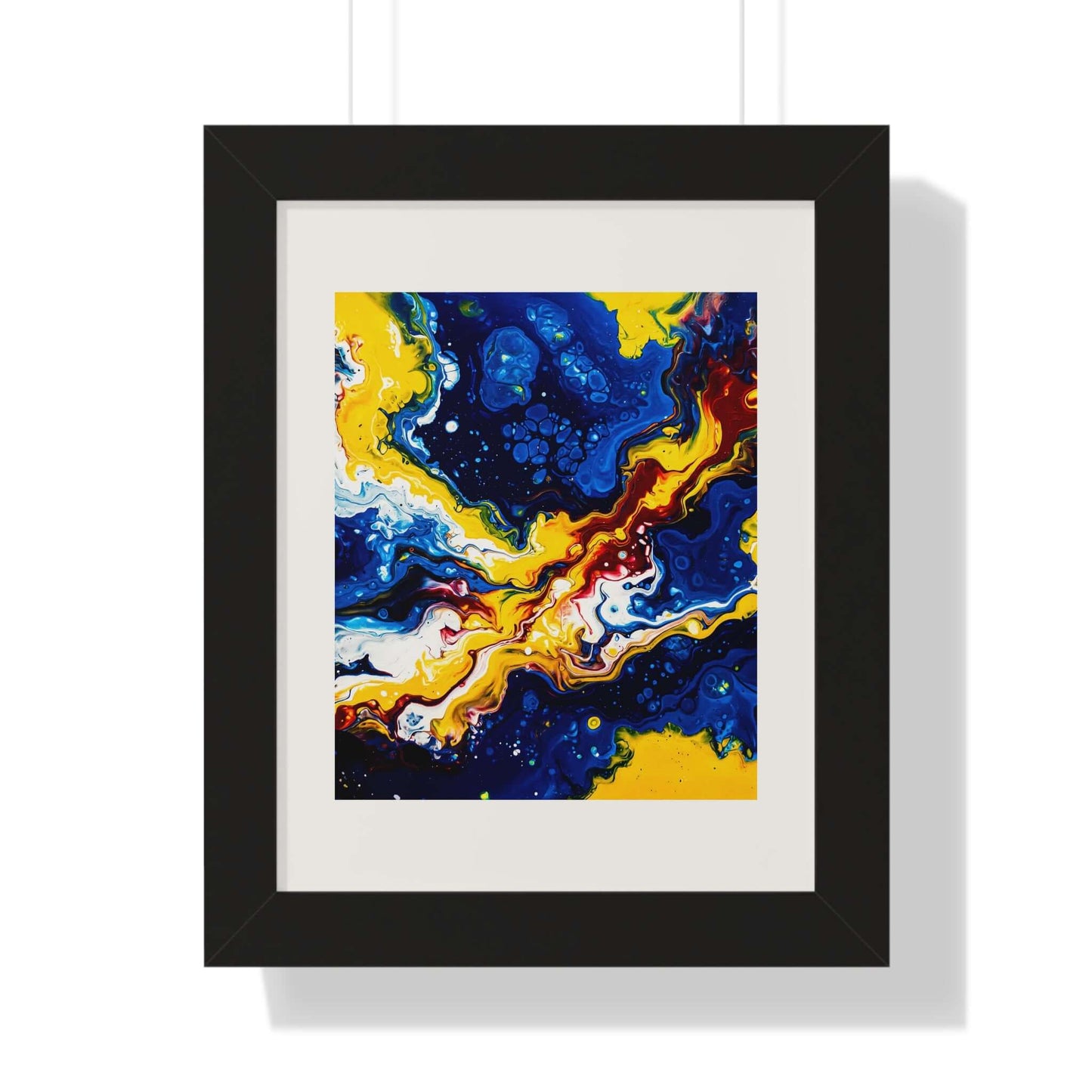 Nebula - AbEx - Framed Vertical Wall Art
