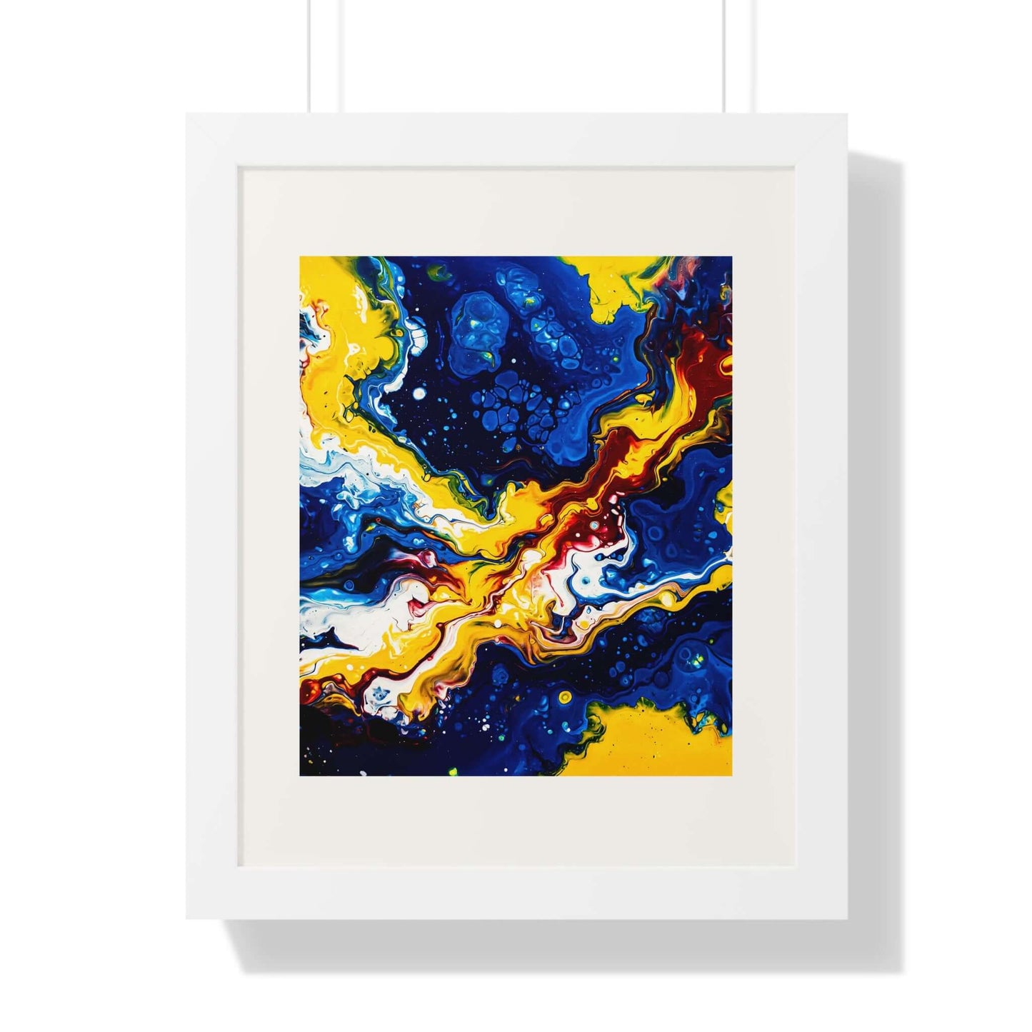 Nebula - AbEx - Framed Vertical Wall Art