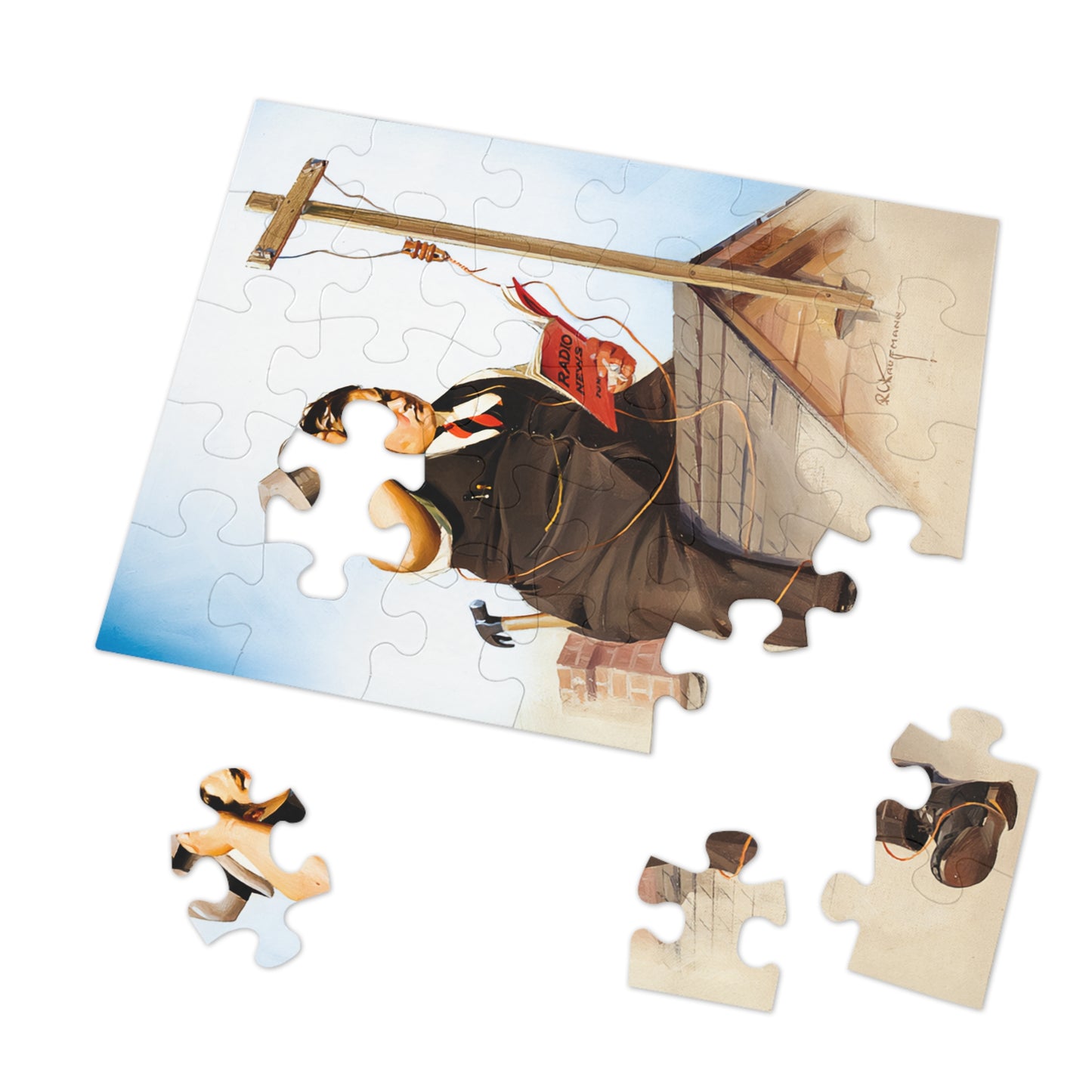 Radio Antennae by Robert C. Kauffmann - Jigsaw Puzzle