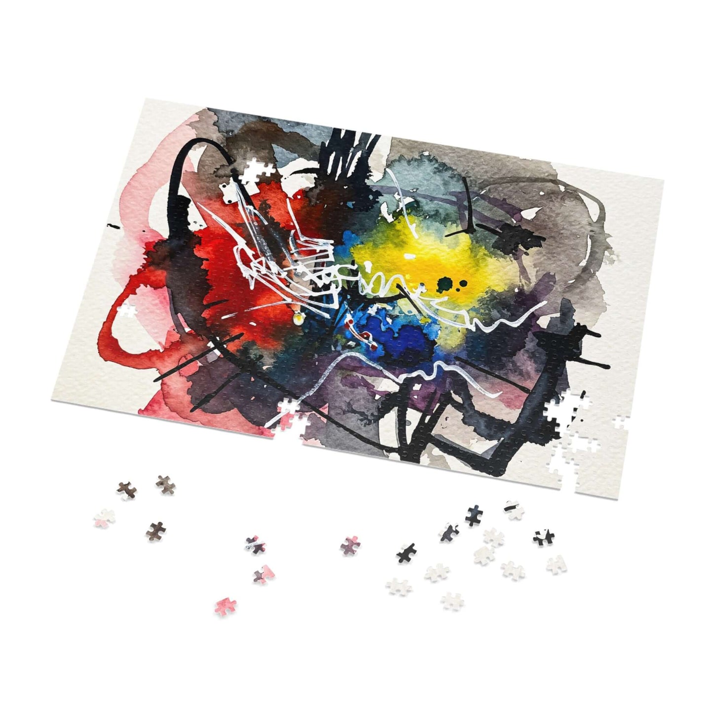 Heart Flicker - AbEx - Jigsaw Puzzle