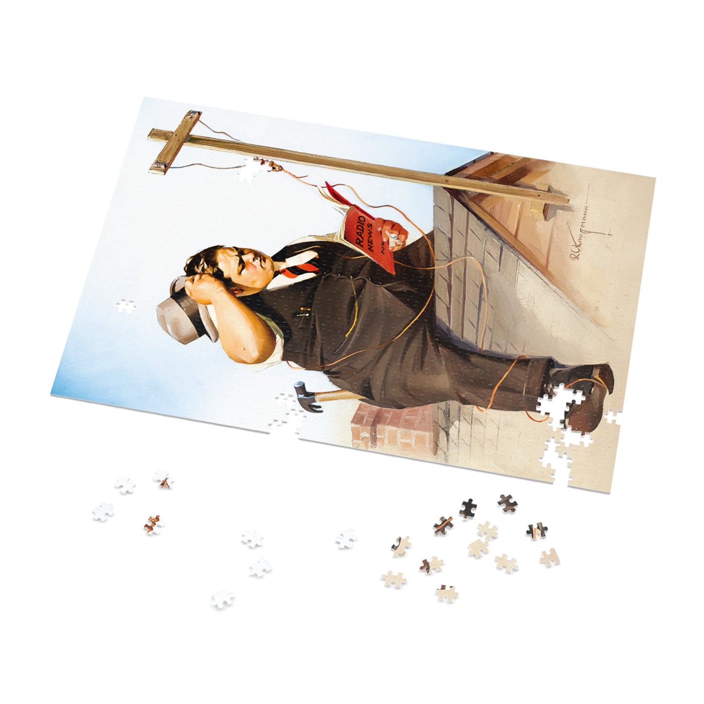 Radio Antennae by Robert C. Kauffmann - Jigsaw Puzzle