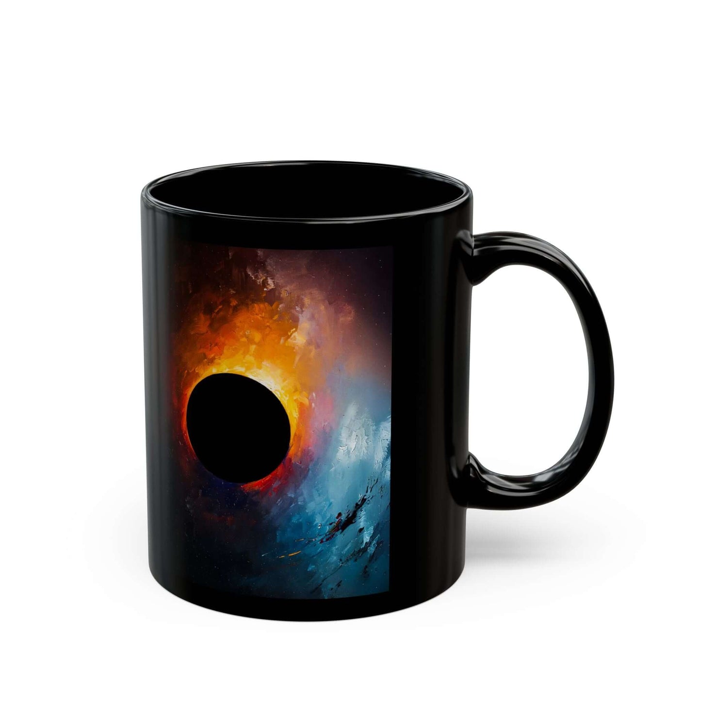 Mug – Black Ember - Abstract Expressionism