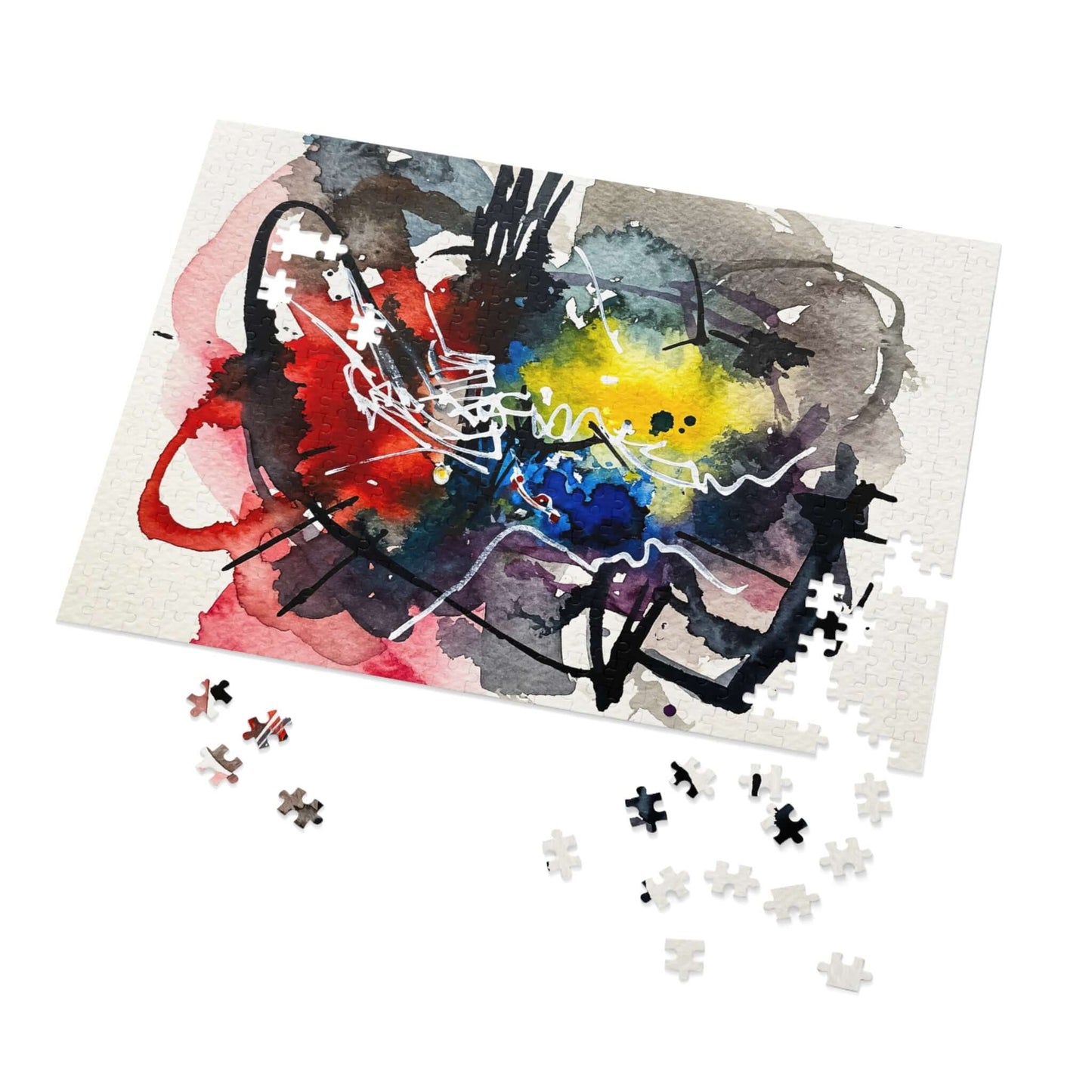 Heart Flicker - AbEx - Jigsaw Puzzle