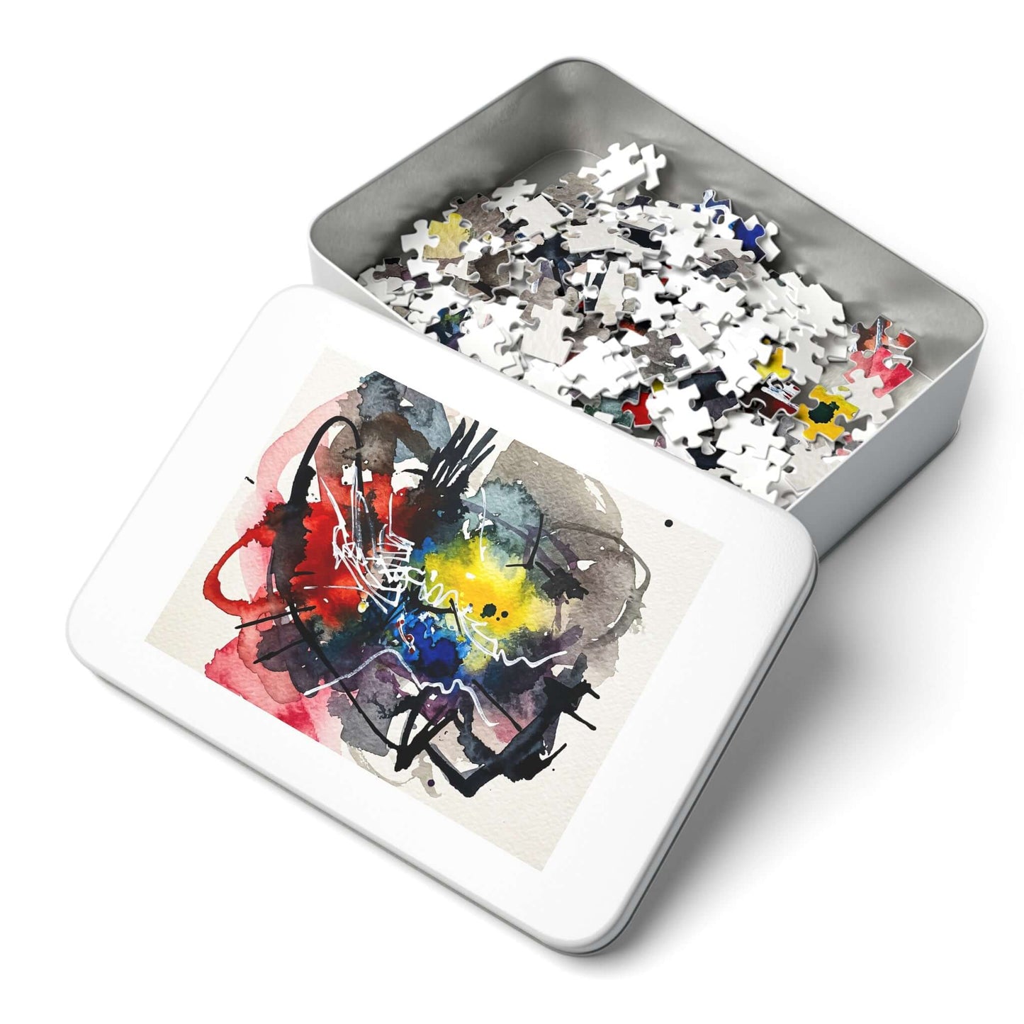 Heart Flicker - AbEx - Jigsaw Puzzle