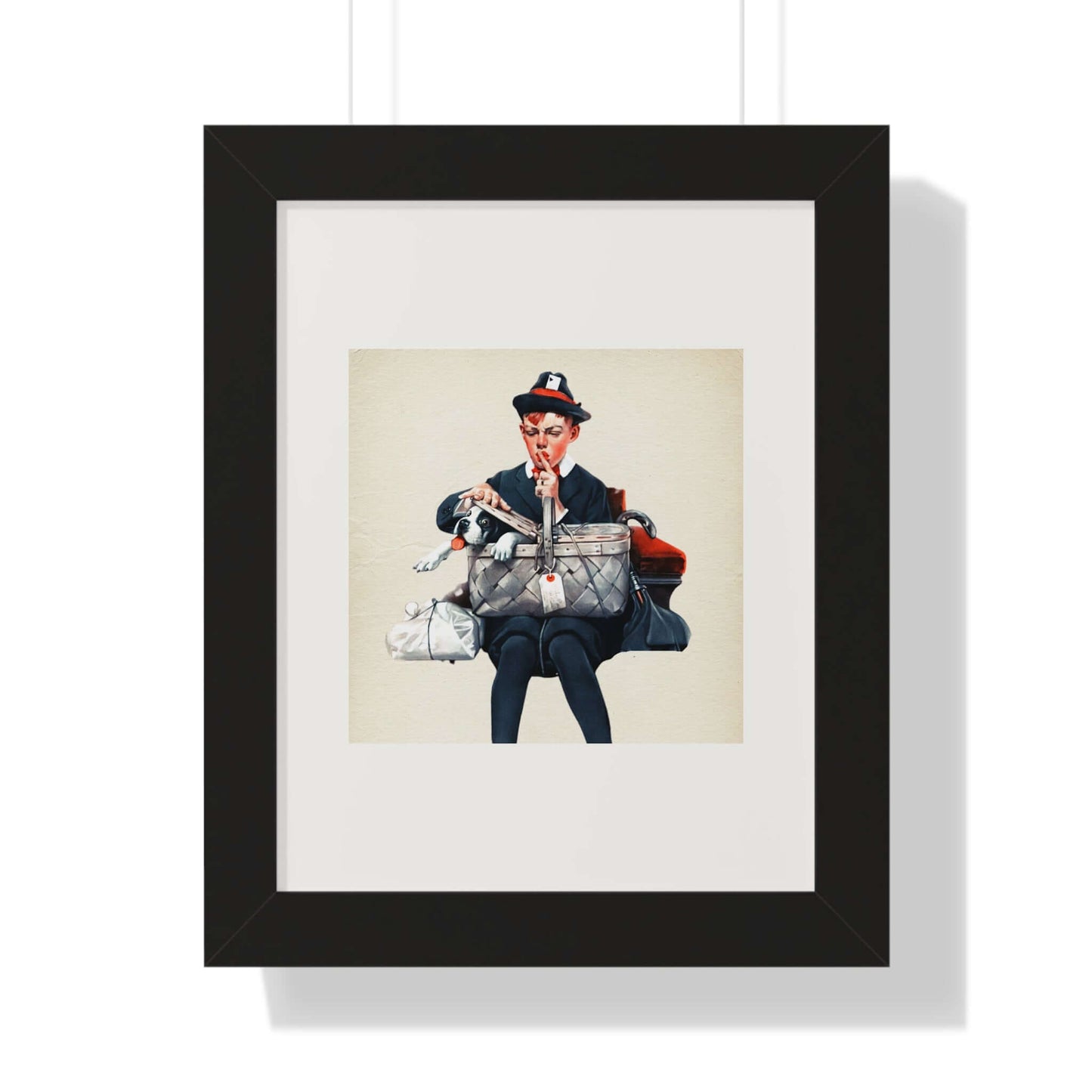 The Stowaway: Norman Rockwell: Framed Wall Art