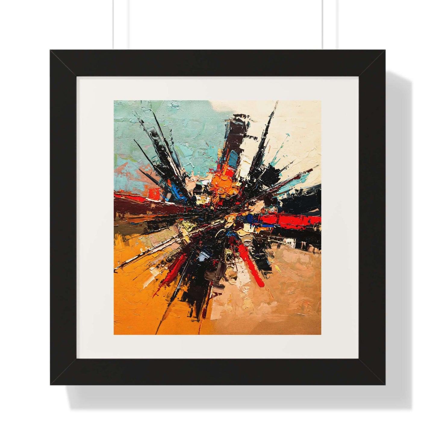 Splintered - AbEx - Framed Wall Art