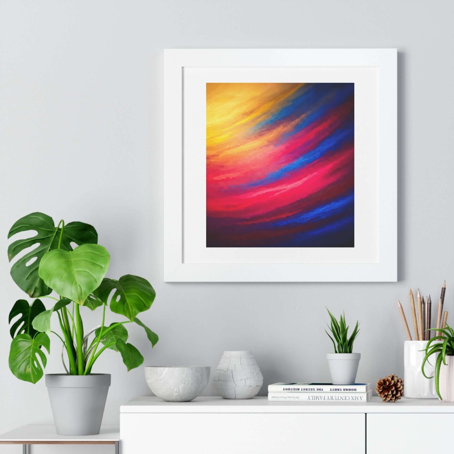Serenade - AbEx - Framed Wall Art