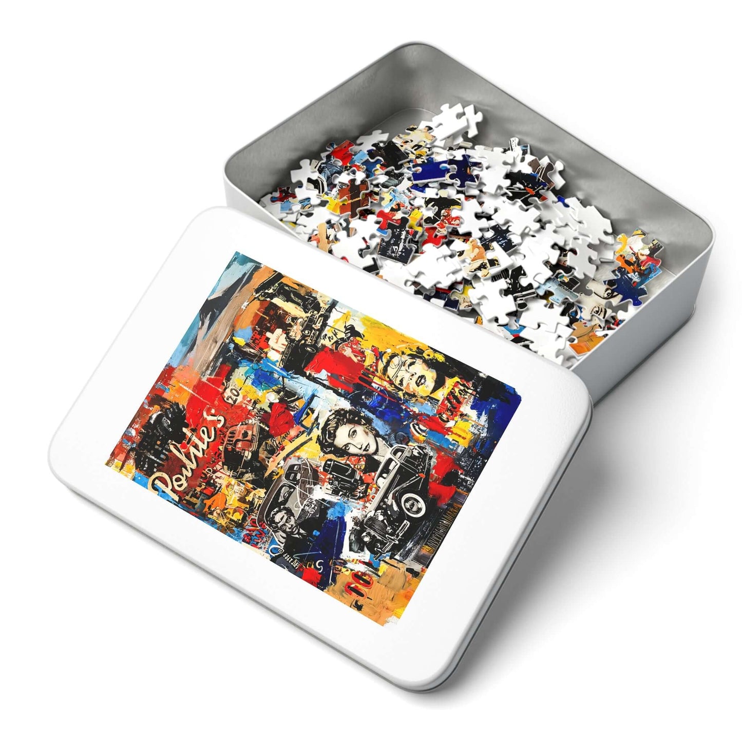 Neon Memory - AbEx - Jigsaw Puzzle