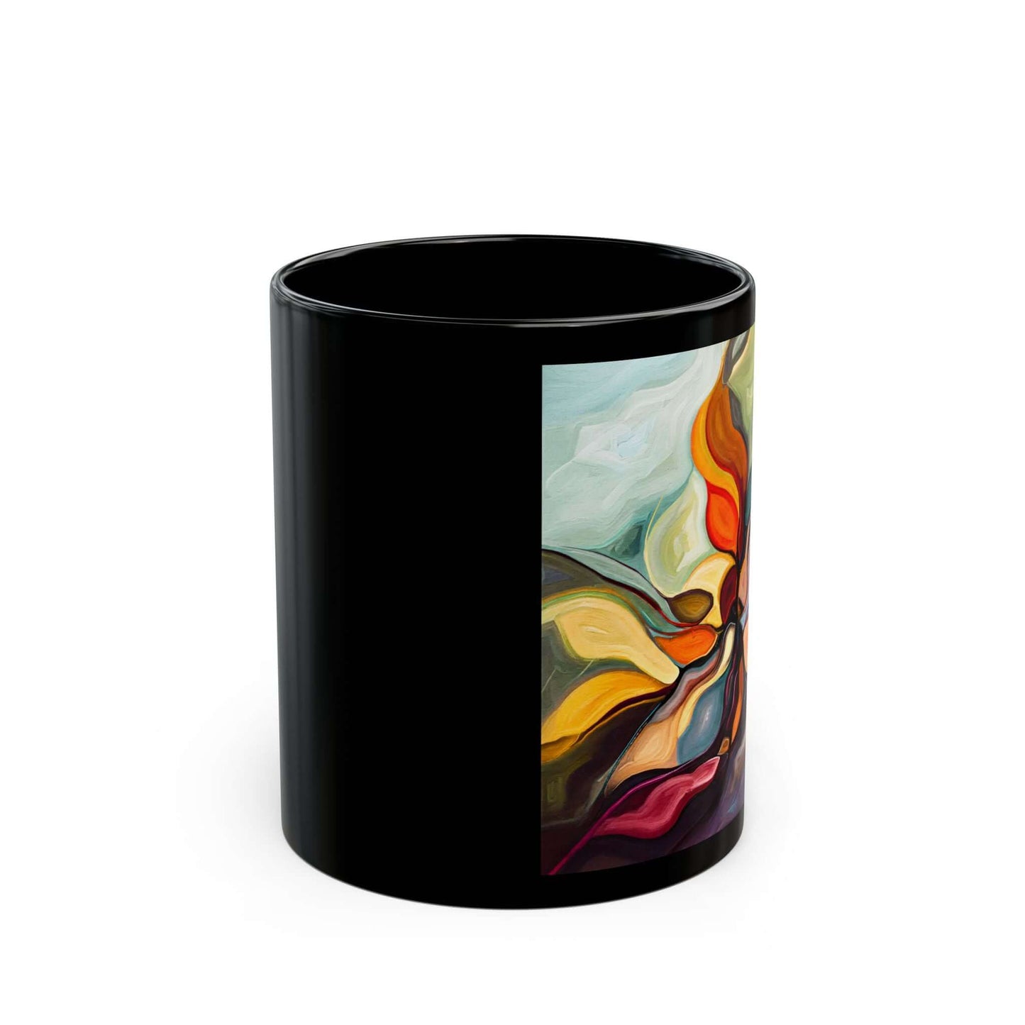 Mug – Petal Meld - Abstract Expressionism