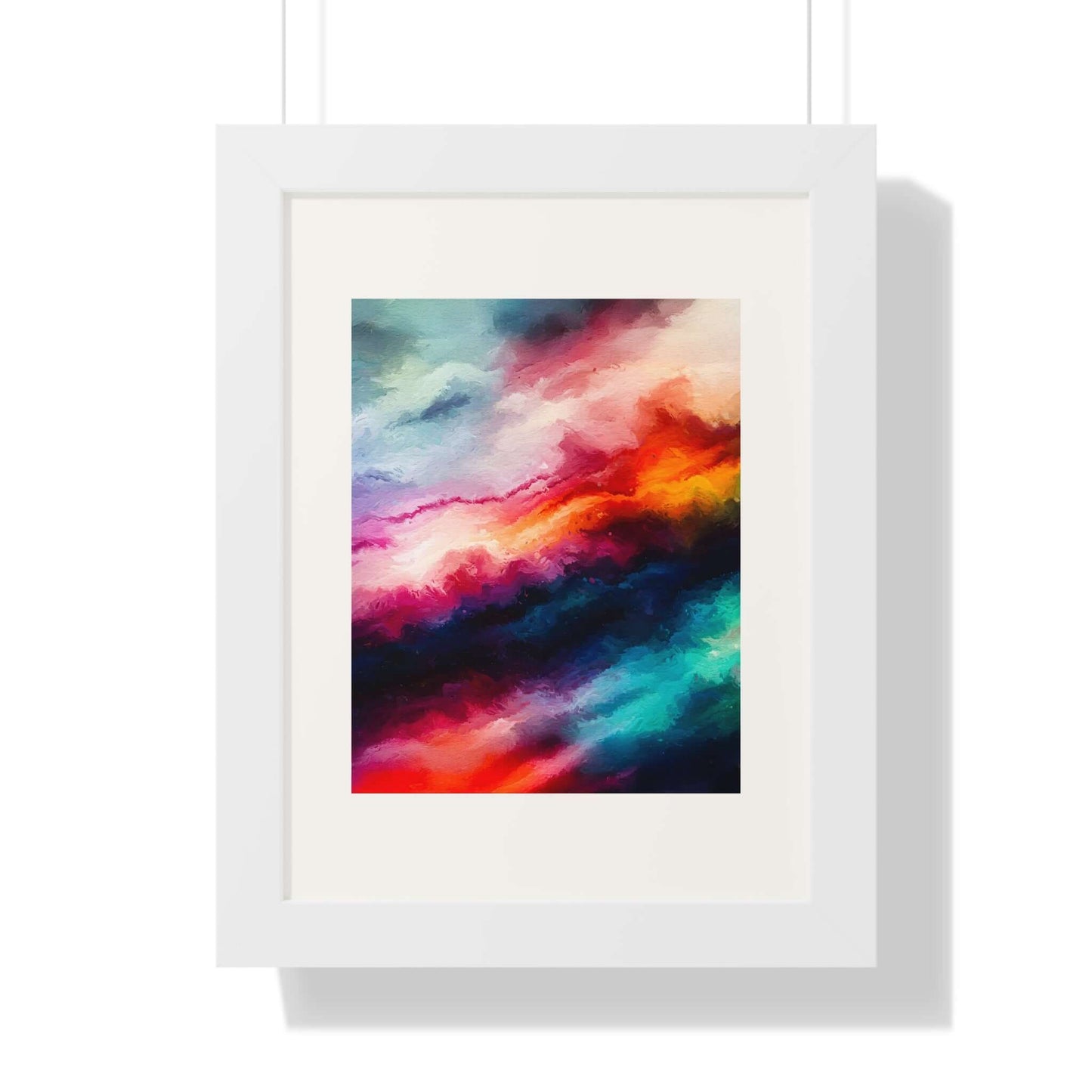 Clouds Choir - AbEx - Framed Wall Art