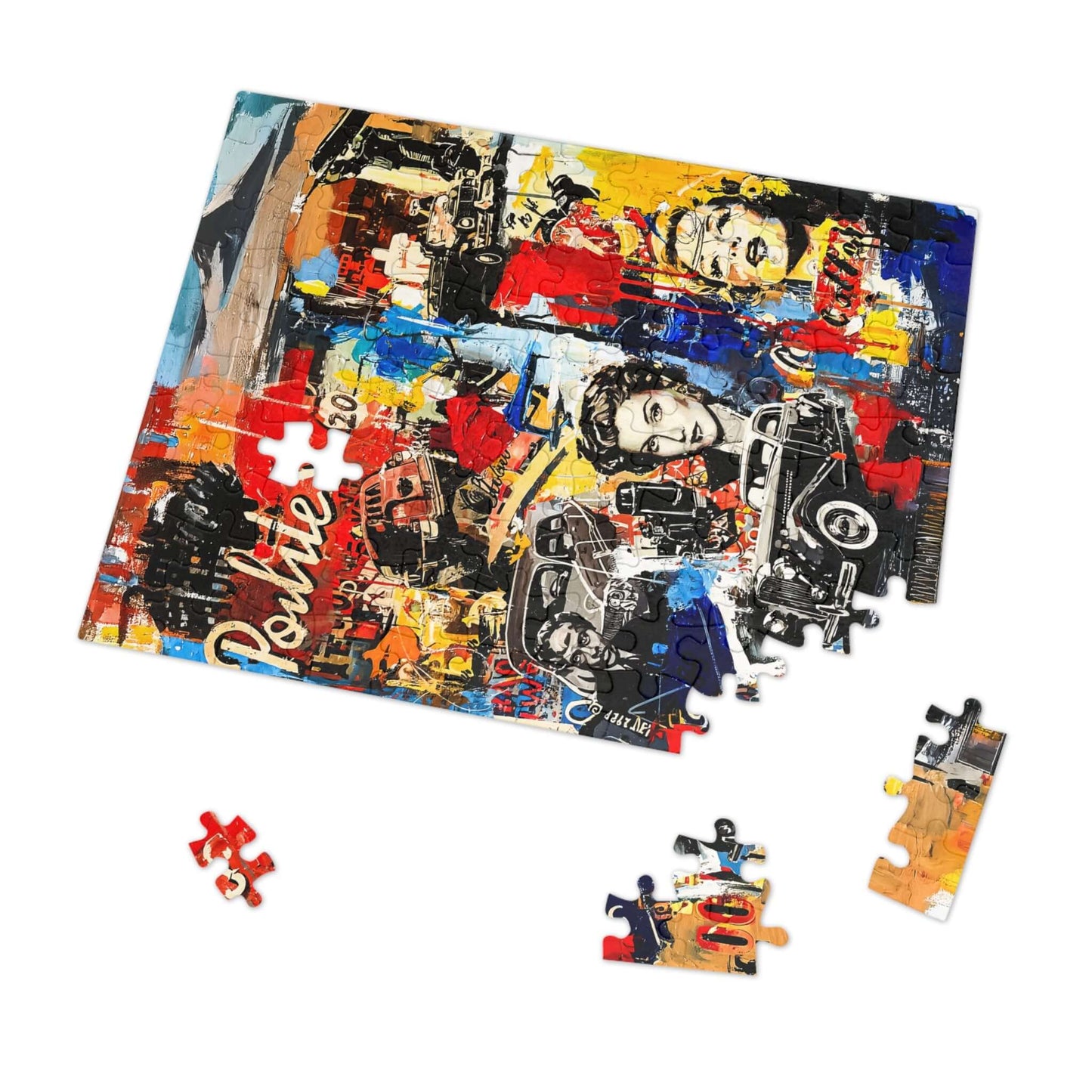 Neon Memory - AbEx - Jigsaw Puzzle