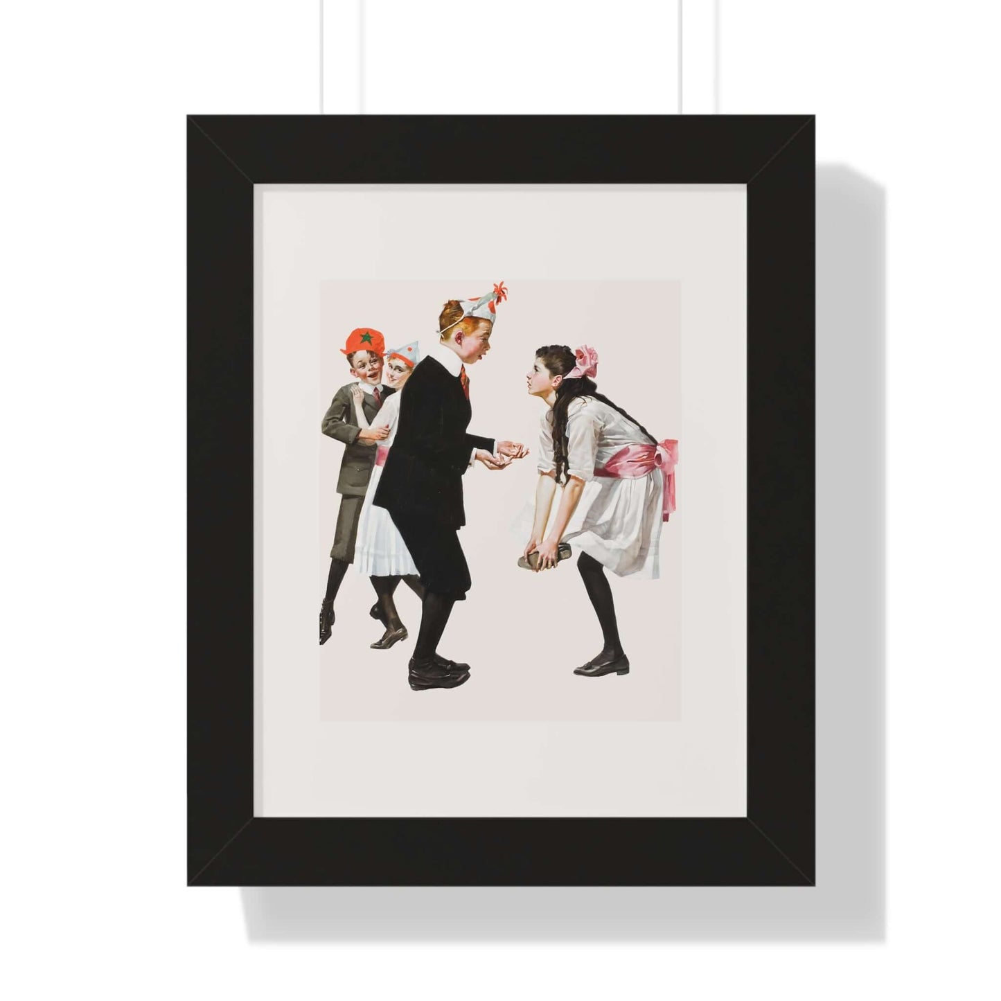 Children Dancing at a Party: Norman Rockwell: Wall Art