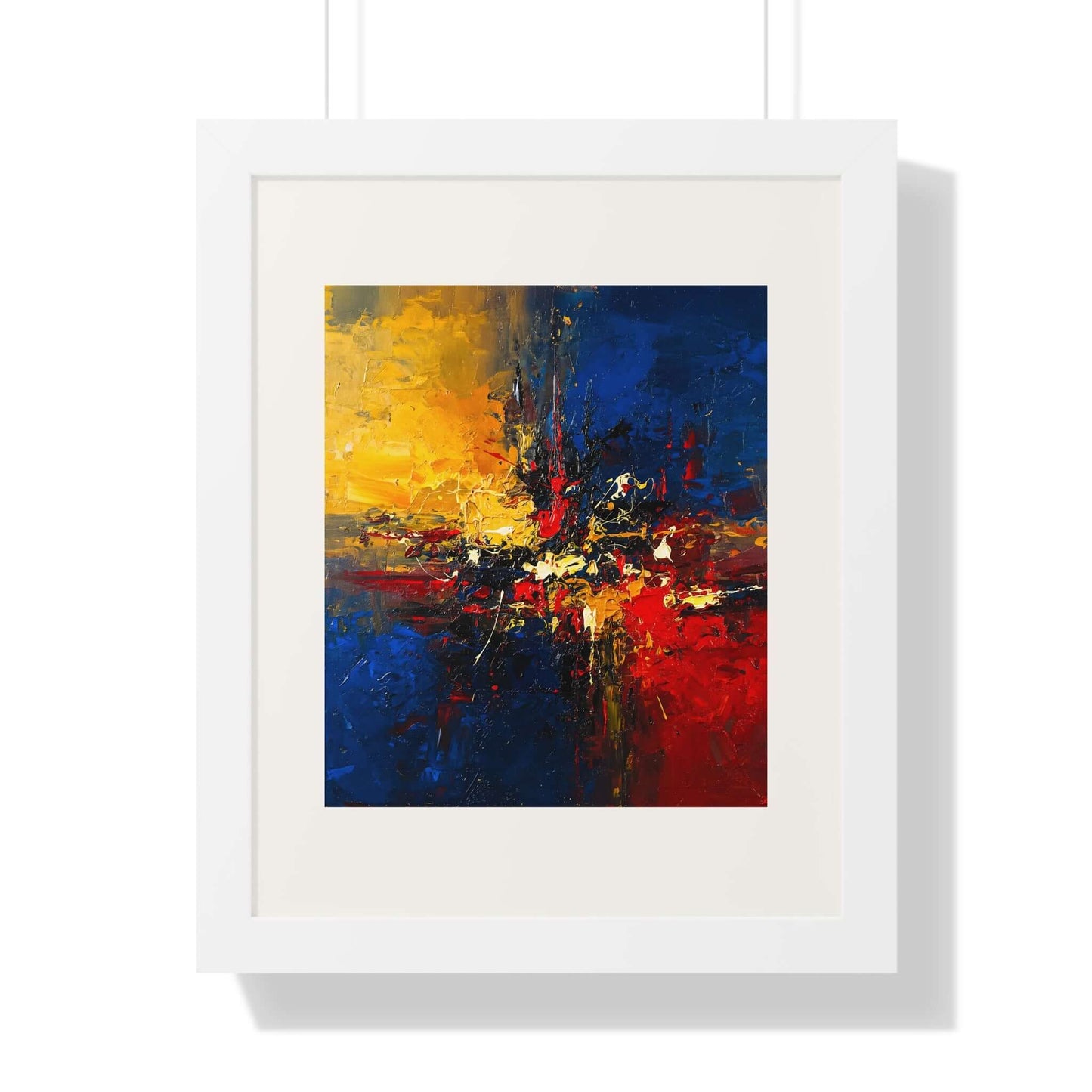 Star Divide -AbEx - Framed Wall Art