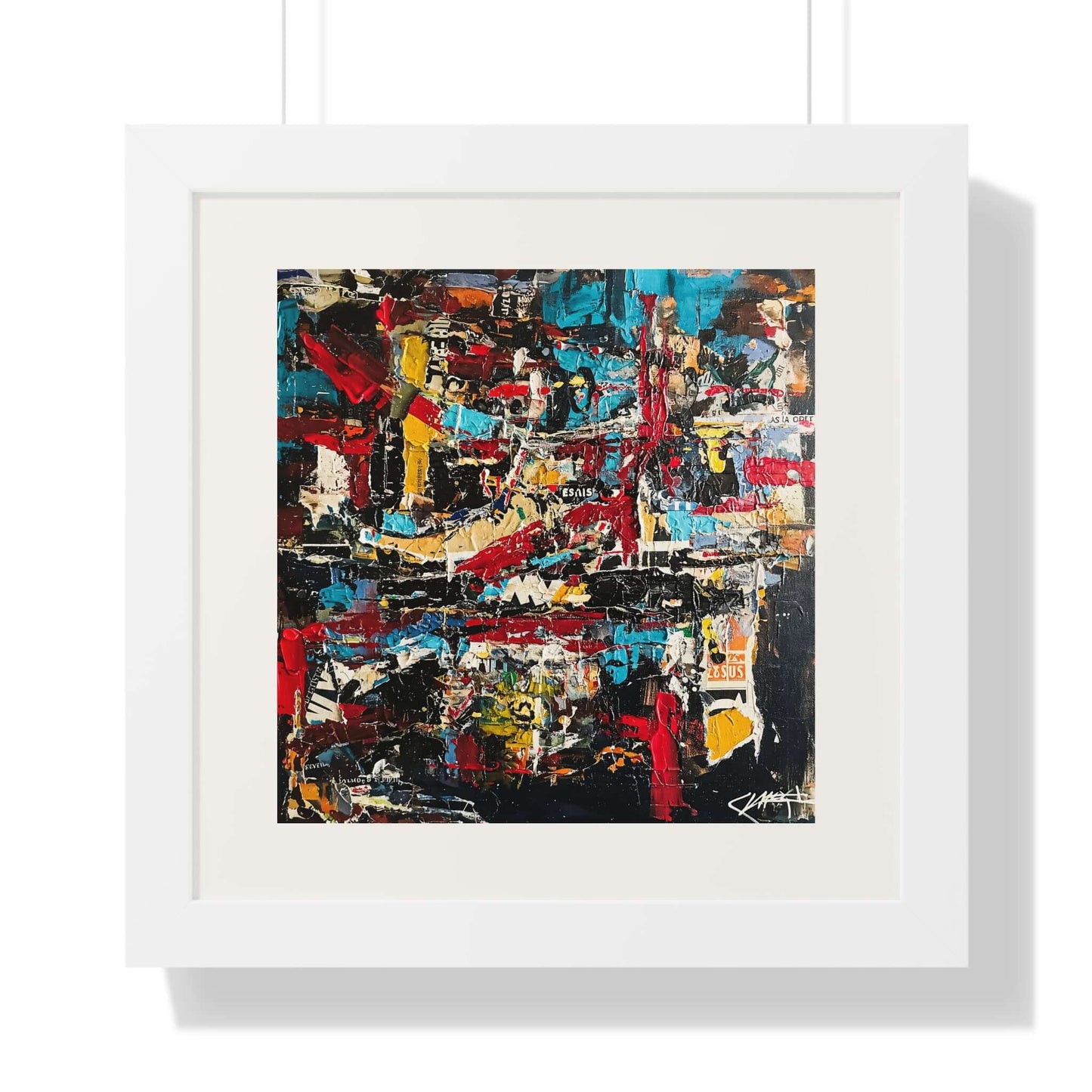 City Wall - AbEx - Framed Wall Art