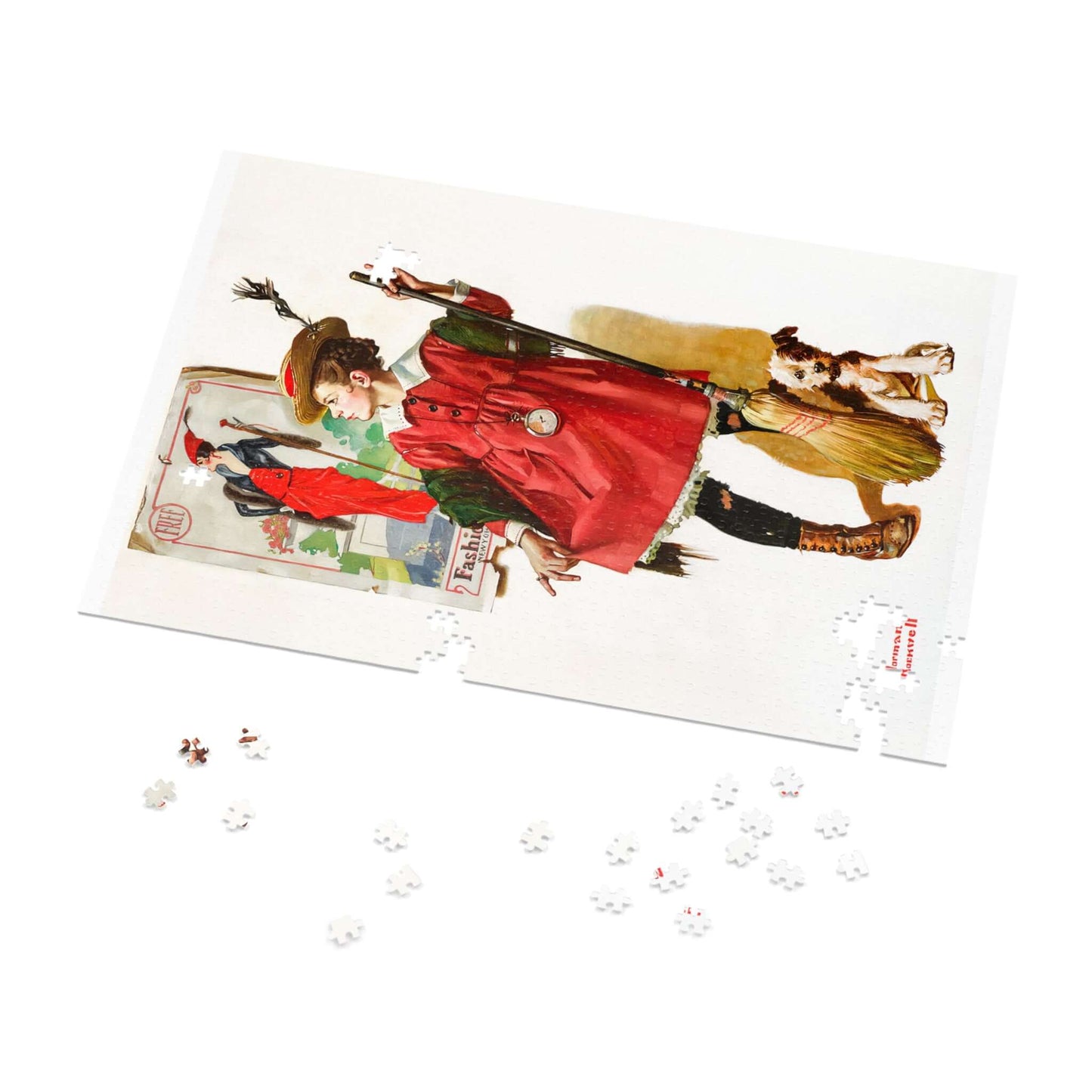 The Little Model by Norman Rockwell- Jigsaw Puzzle