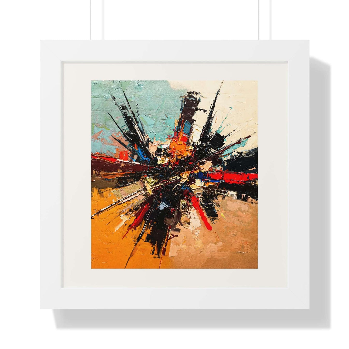 Splintered - AbEx - Framed Wall Art