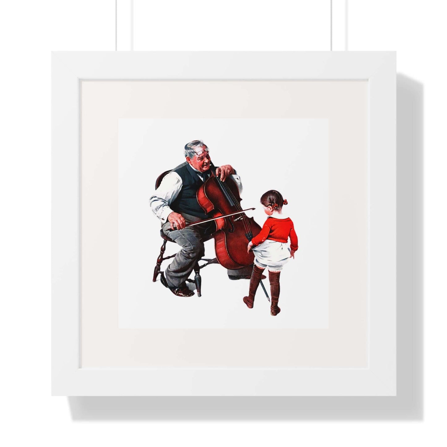 Grandpa's Little Ballerina: Norman Rockwell: Wall Art