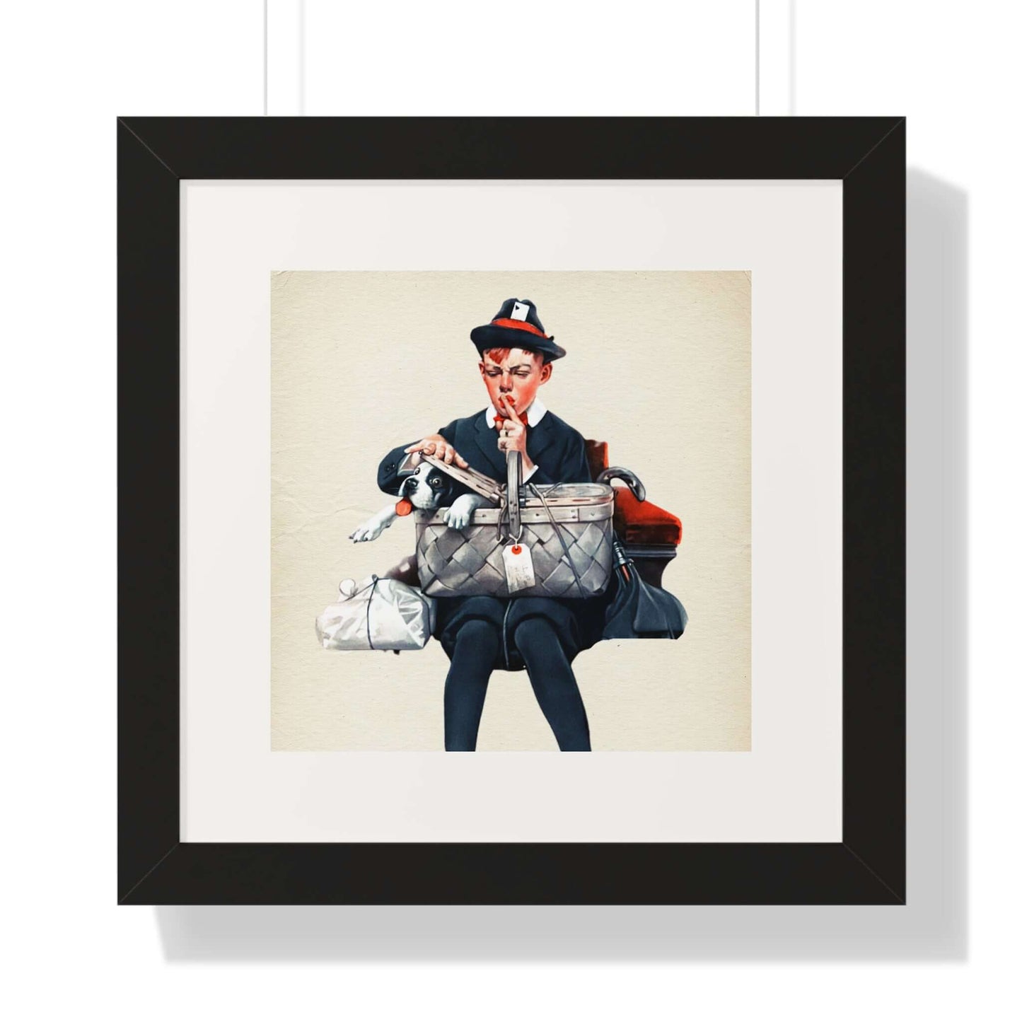 The Stowaway: Norman Rockwell: Framed Wall Art