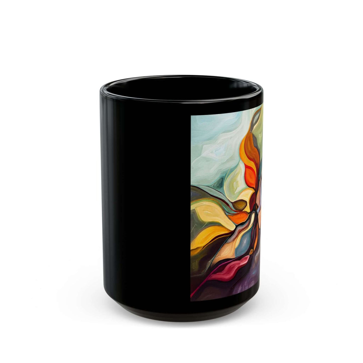 Mug – Petal Meld - Abstract Expressionism