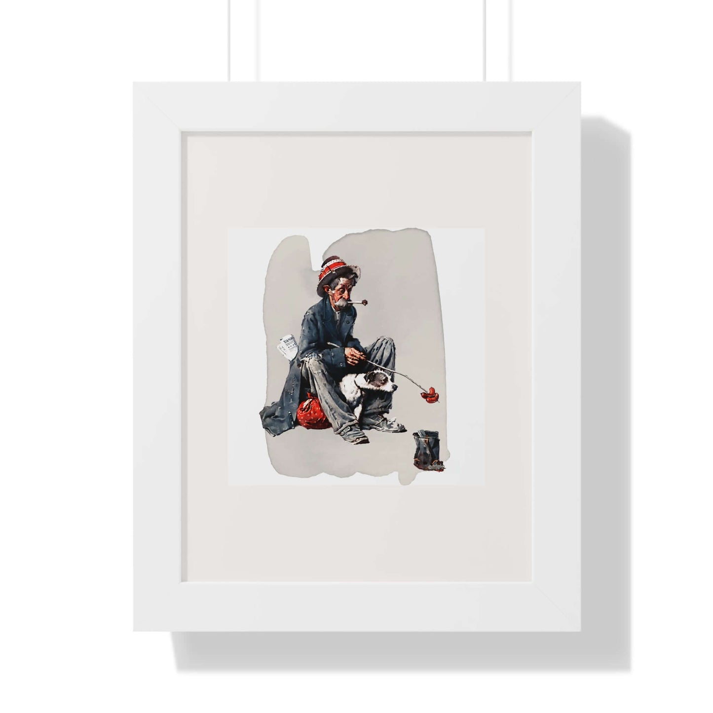 Hobo: Norman Rockwell: Framed Wall Art