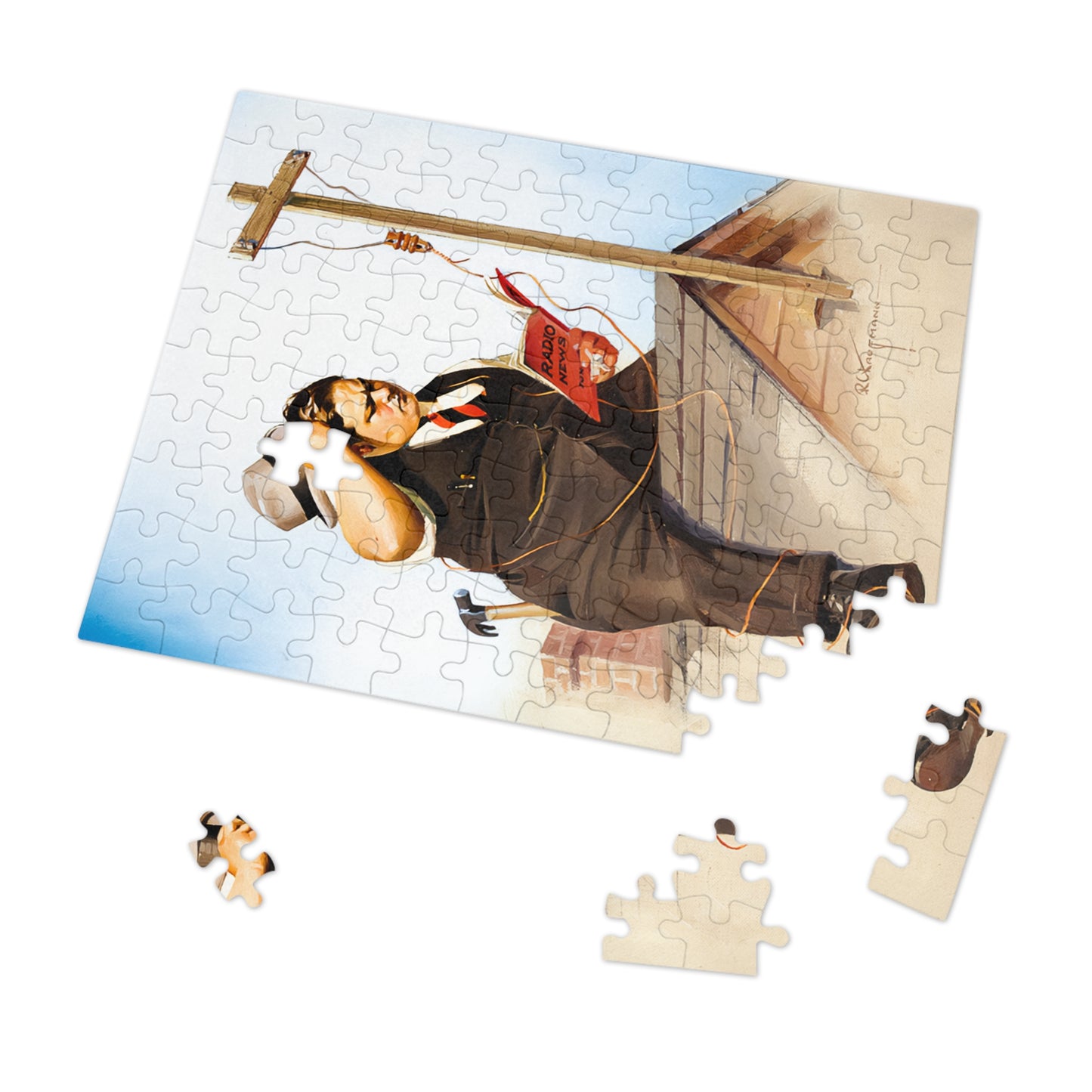 Radio Antennae by Robert C. Kauffmann - Jigsaw Puzzle