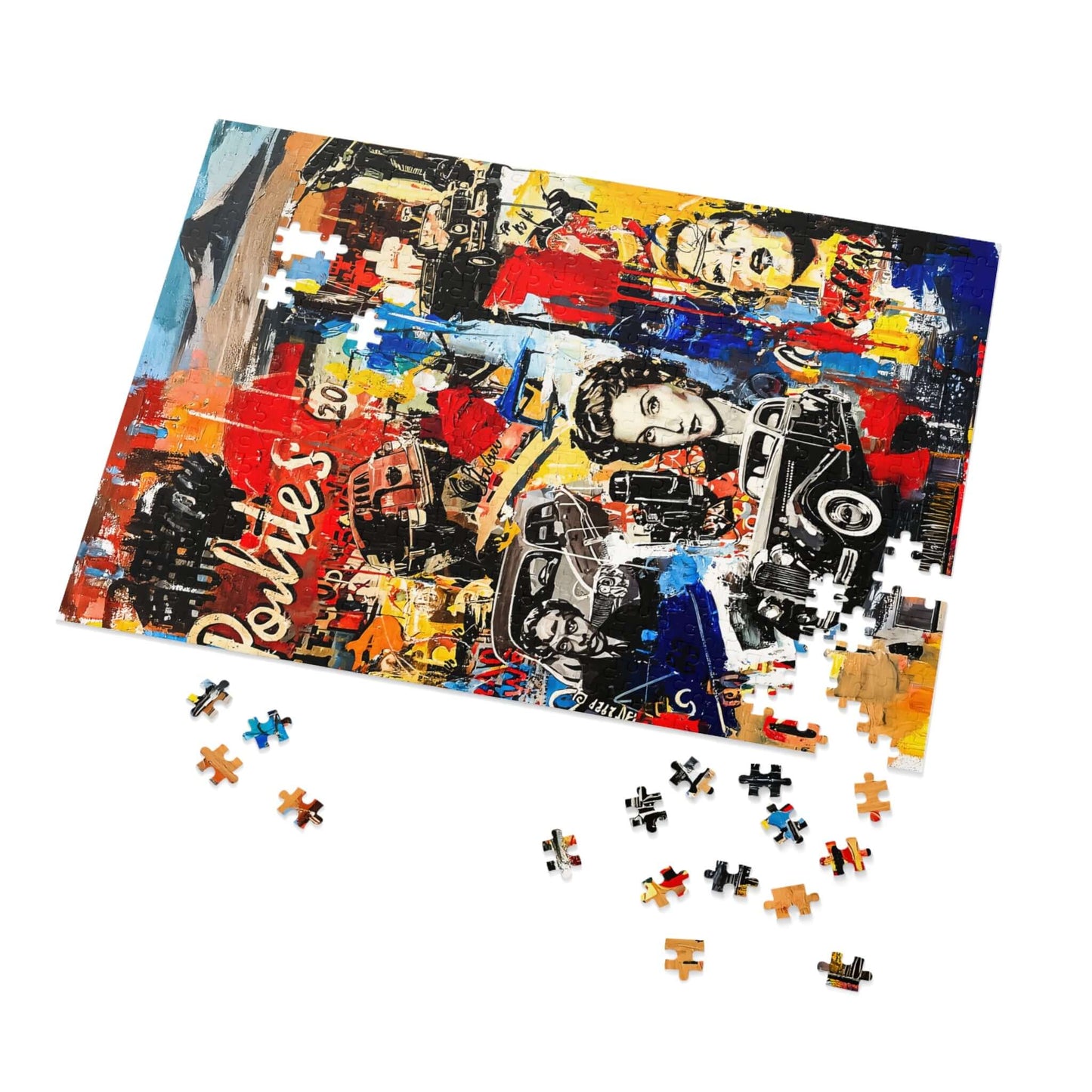 Neon Memory - AbEx - Jigsaw Puzzle