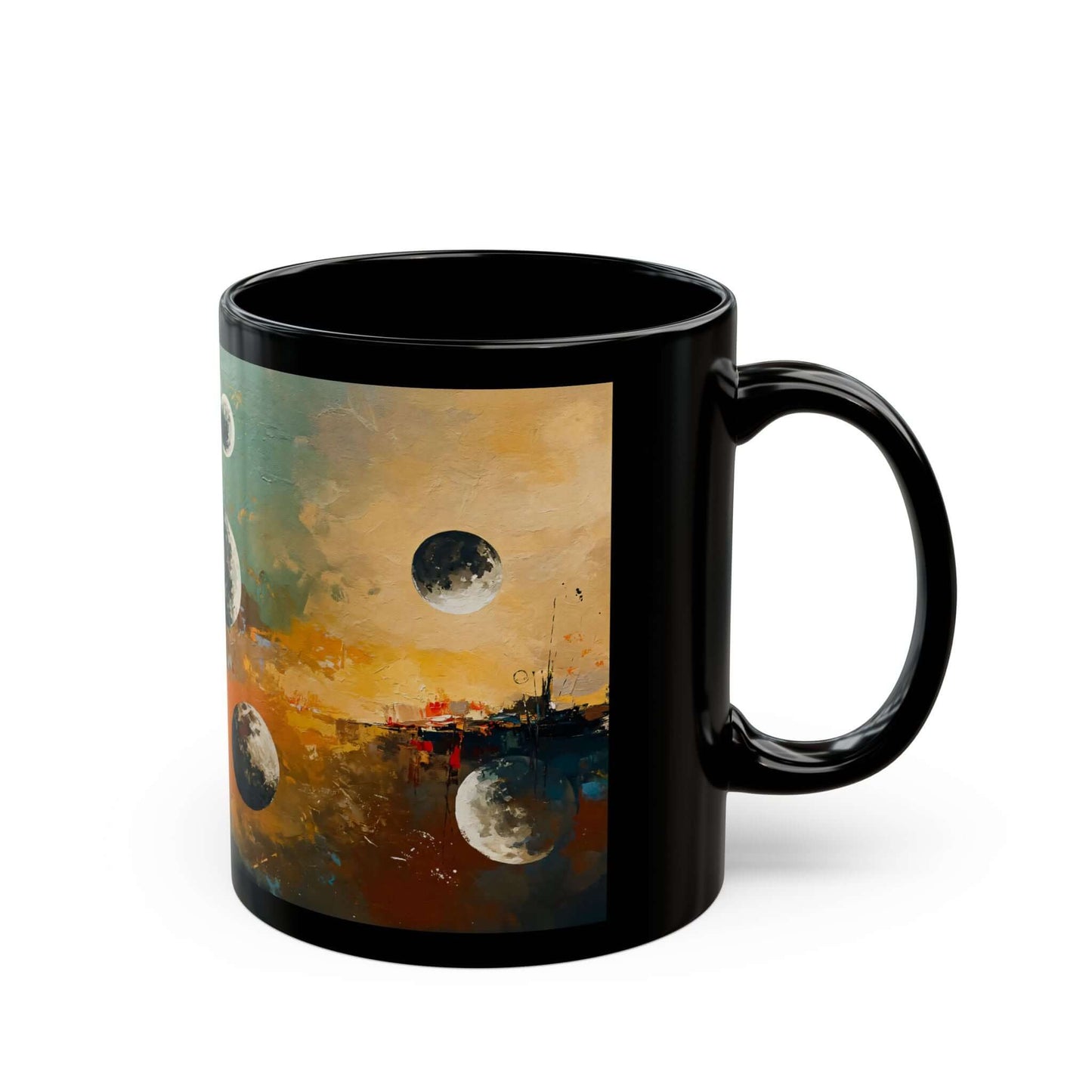 Mug – Lunar Gossip - Abstract Expressionism