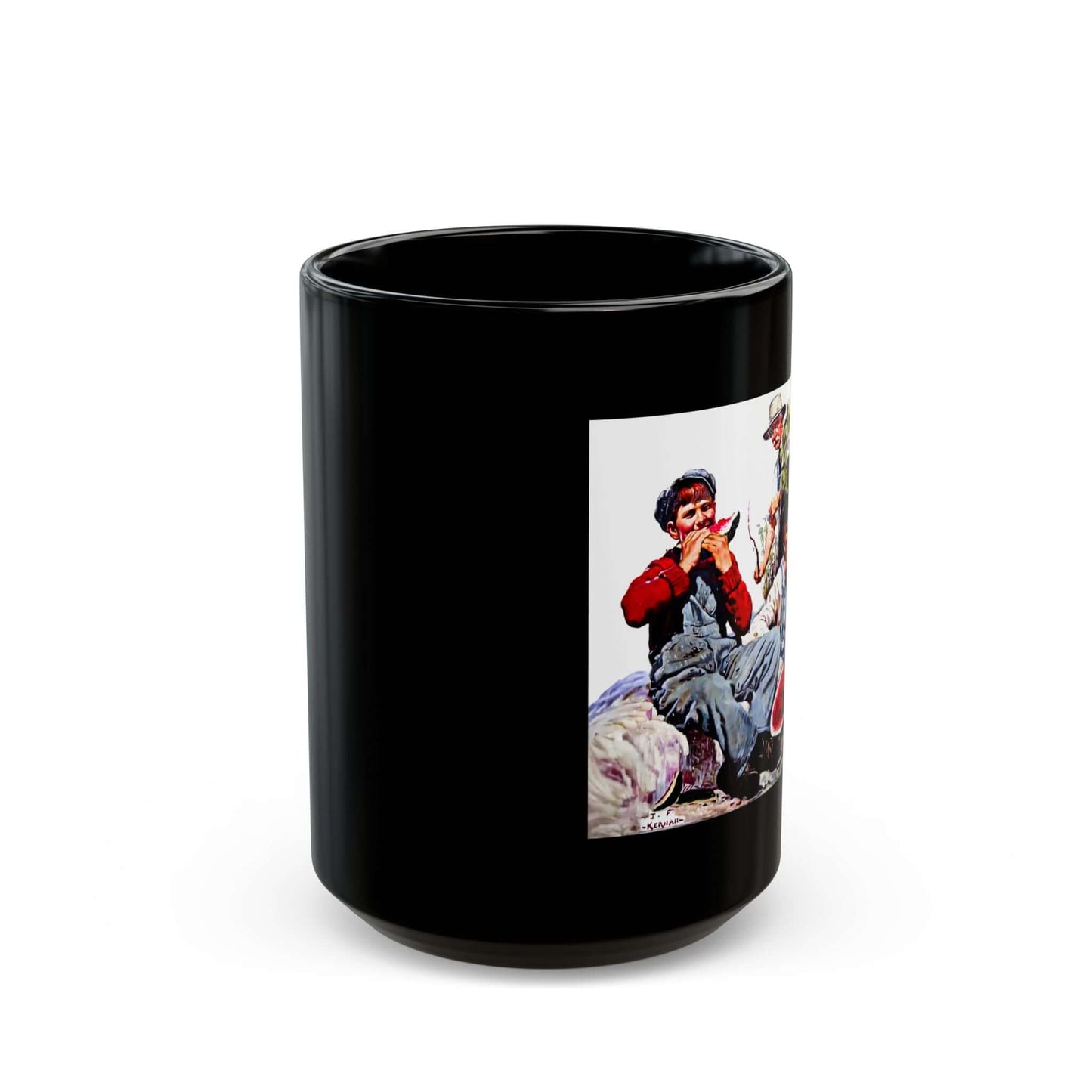 Mug – Young Boys Trespassing & Eating Watermelon by Joseph Francis Kernan