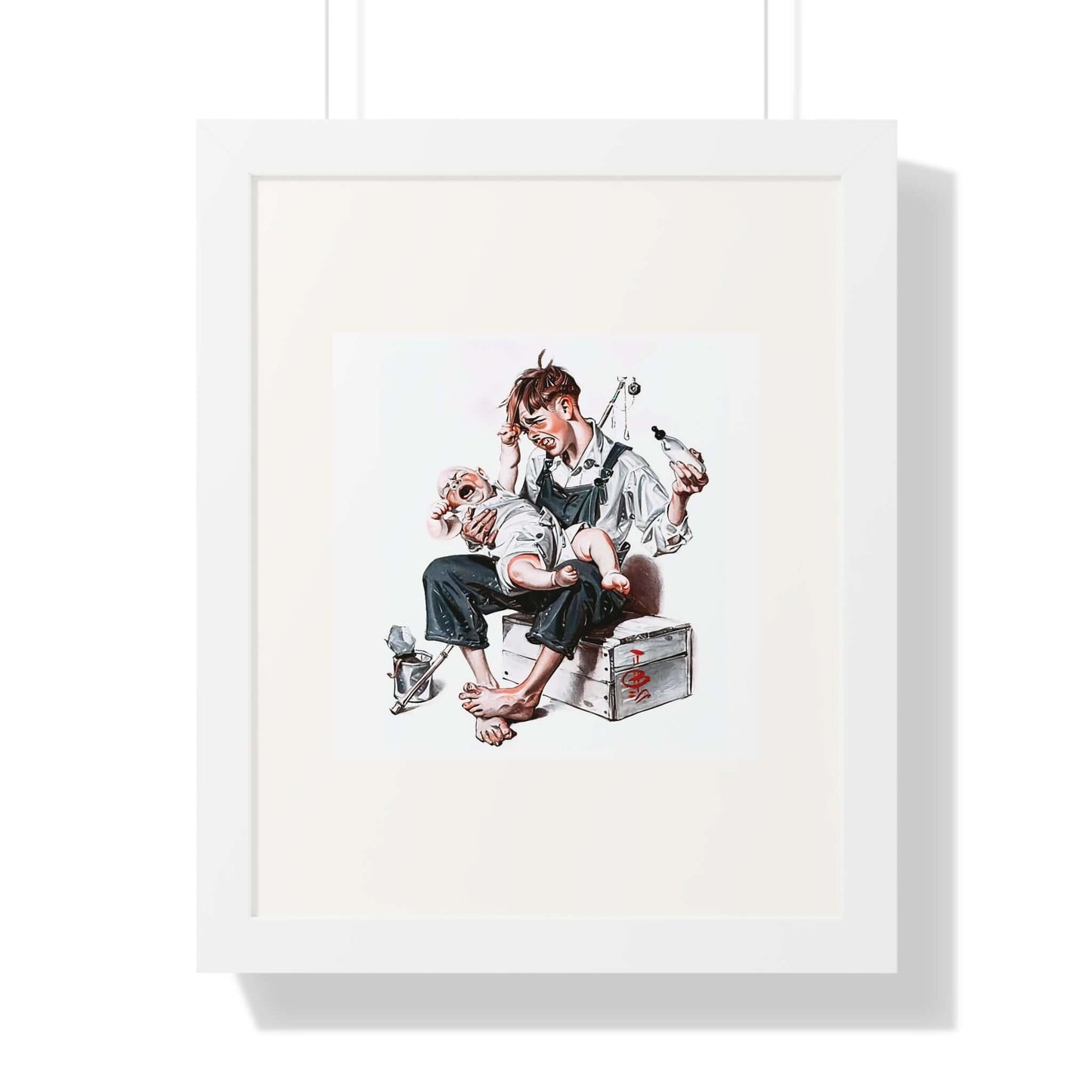 Feeding Time by J.C. Leyendecker: Wall Art