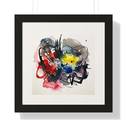 Heart Flicker - AbEx - Framed Wall Art