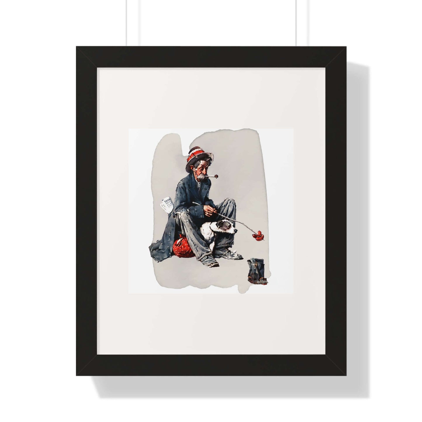 Hobo: Norman Rockwell: Framed Wall Art
