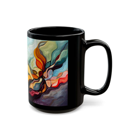 Mug – Petal Meld - Abstract Expressionism